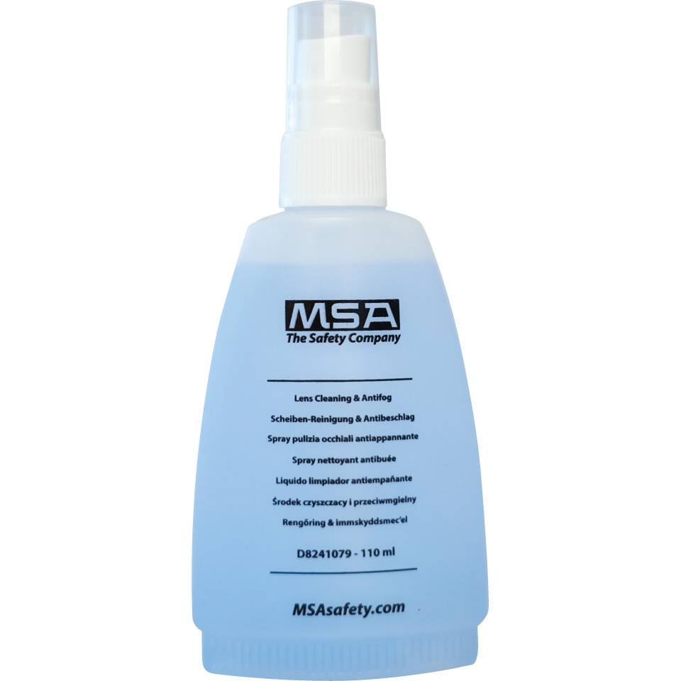 MSAsafety Brillen-Reinigungsflüssigkeit, Antibeschlag-Wirkung, 110ml/Sprühflasche
