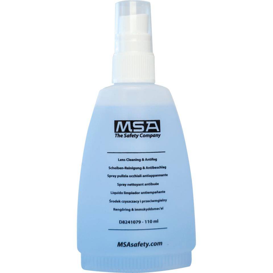 MSAsafety Brillen-Reinigungsflüssigkeit, Antibeschlag-Wirkung, 110ml/Sprühflasche