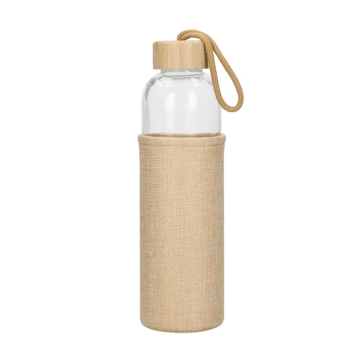 700 ml Glasflasche "Natural" Wasserflasche mit softer Hülle