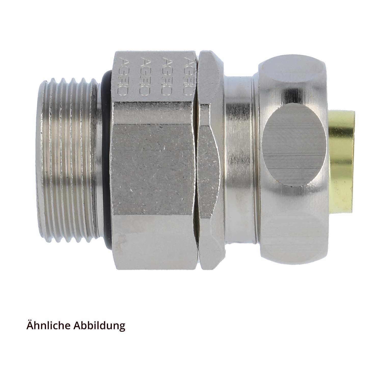 15014335025 FLEXA USDR-M Metallverschraubung gerade Gewinde M25x1,5 für Schlauch-Außendurchmesser 21,0mm für