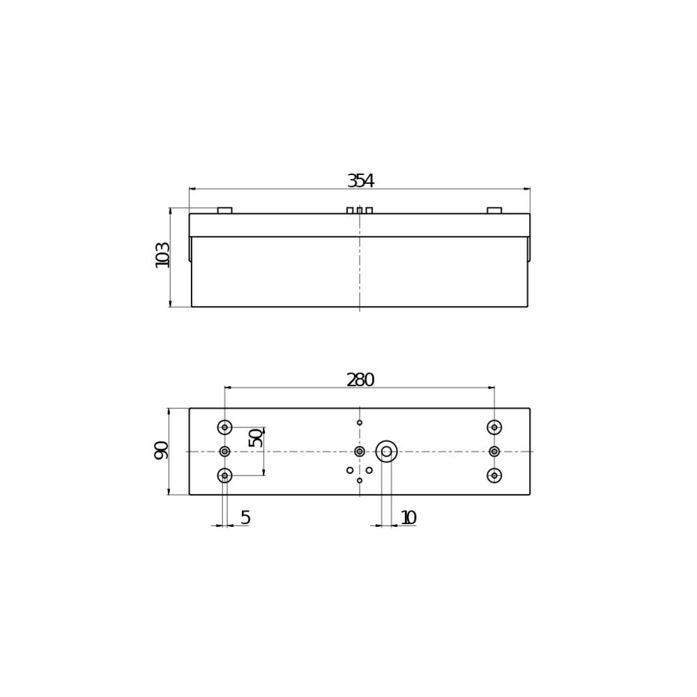 BEG Brück Electronic LED-Rettungszeichenleuchte 2DN14/6/3DALI-LED