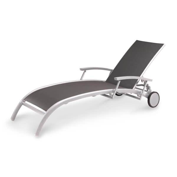 Sonnenliege Palermo 47154085 silber/an 2 Stück