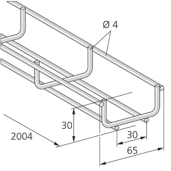 Pflitsch Gitterkanal GK 65x30 V2A