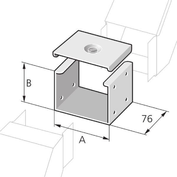 Pflitsch Verbindungsstück VA 200/100 VAG
