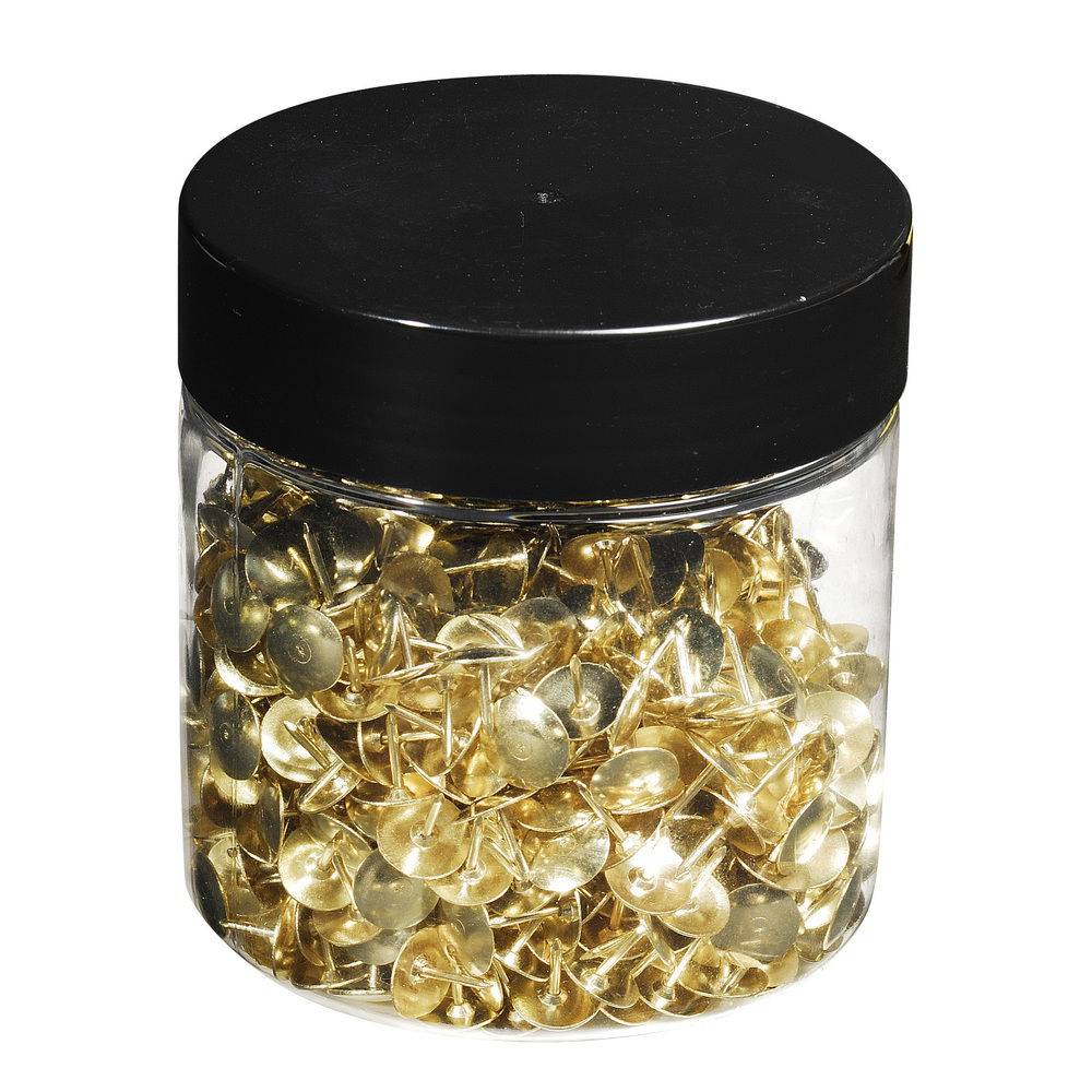 Exacompta Schachtel 750x Reißnägeln Kopf Messing Ø95mm Spitze 9mm Messing 14768E