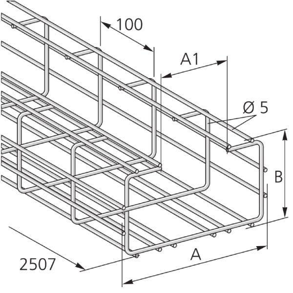 Pflitsch Gitterkanal GKX C 68x70 V4A