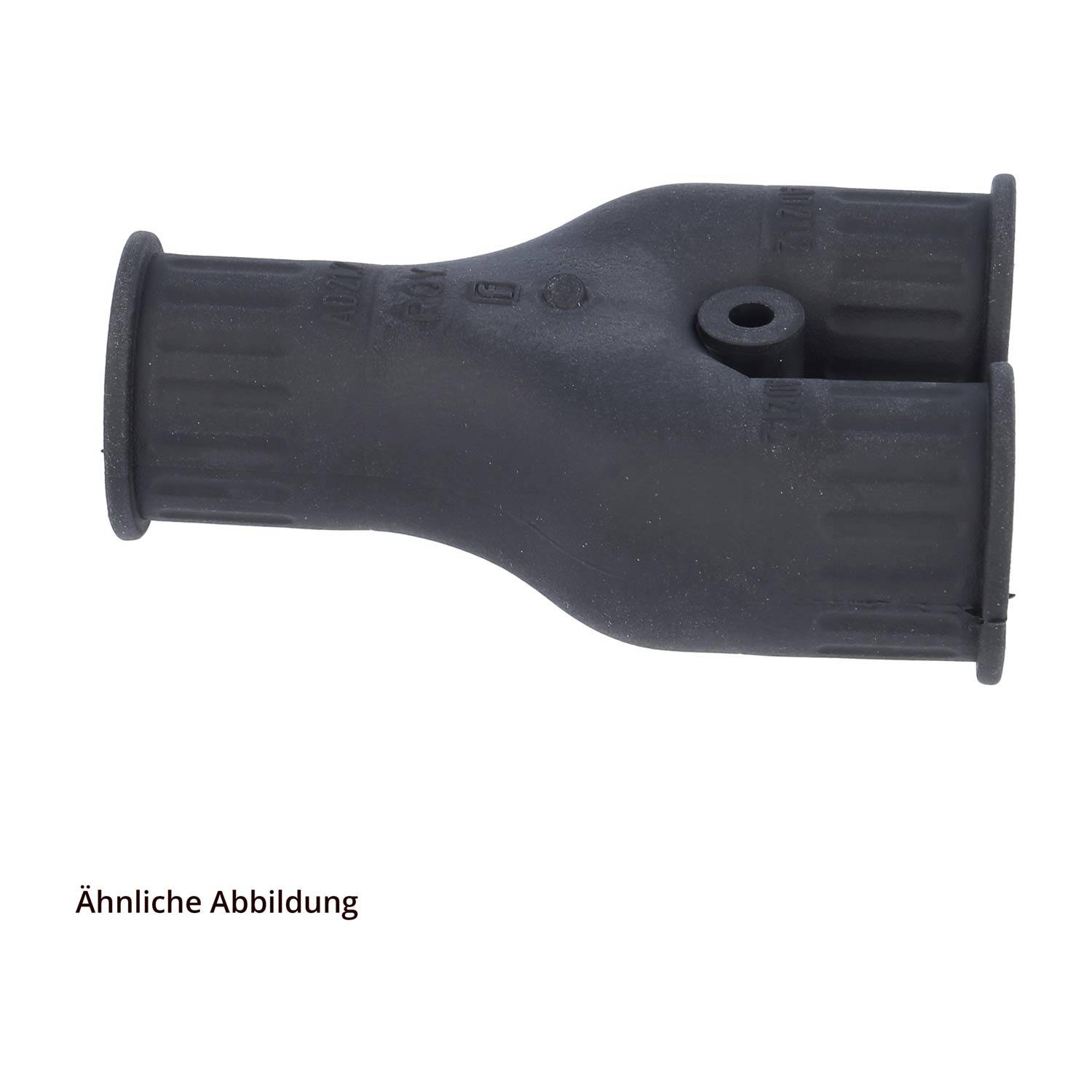 FLEXA RQY Schnellverschraubung Y-Verteiler TPE für Schlauch-Außendurchmesser 1x28,5mm + 2x15,8mm Wellrohr-Y-Verteiler -