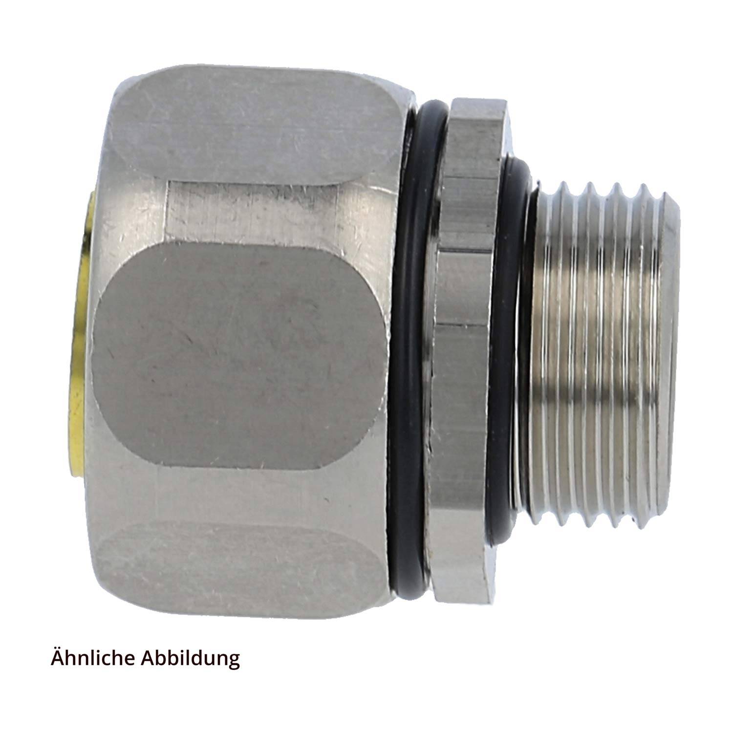 15015128011 FLEXA USD-P Metallverschraubung gerade Gewinde PG11x1,41 für Schlauch-Außendurchmesser 17,0mm für