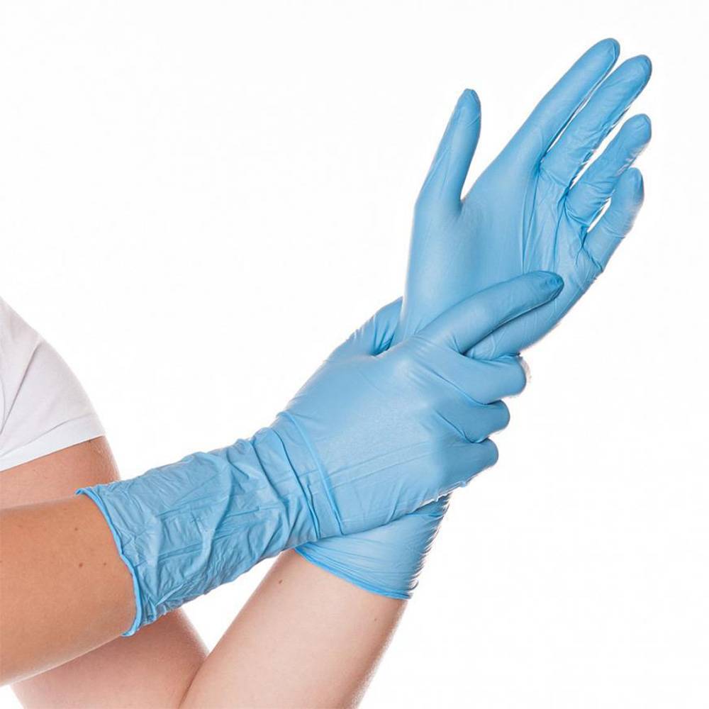 Nitrilhandschuhe Safe Long, puderfrei, 10/XL, blau, L: 30cm