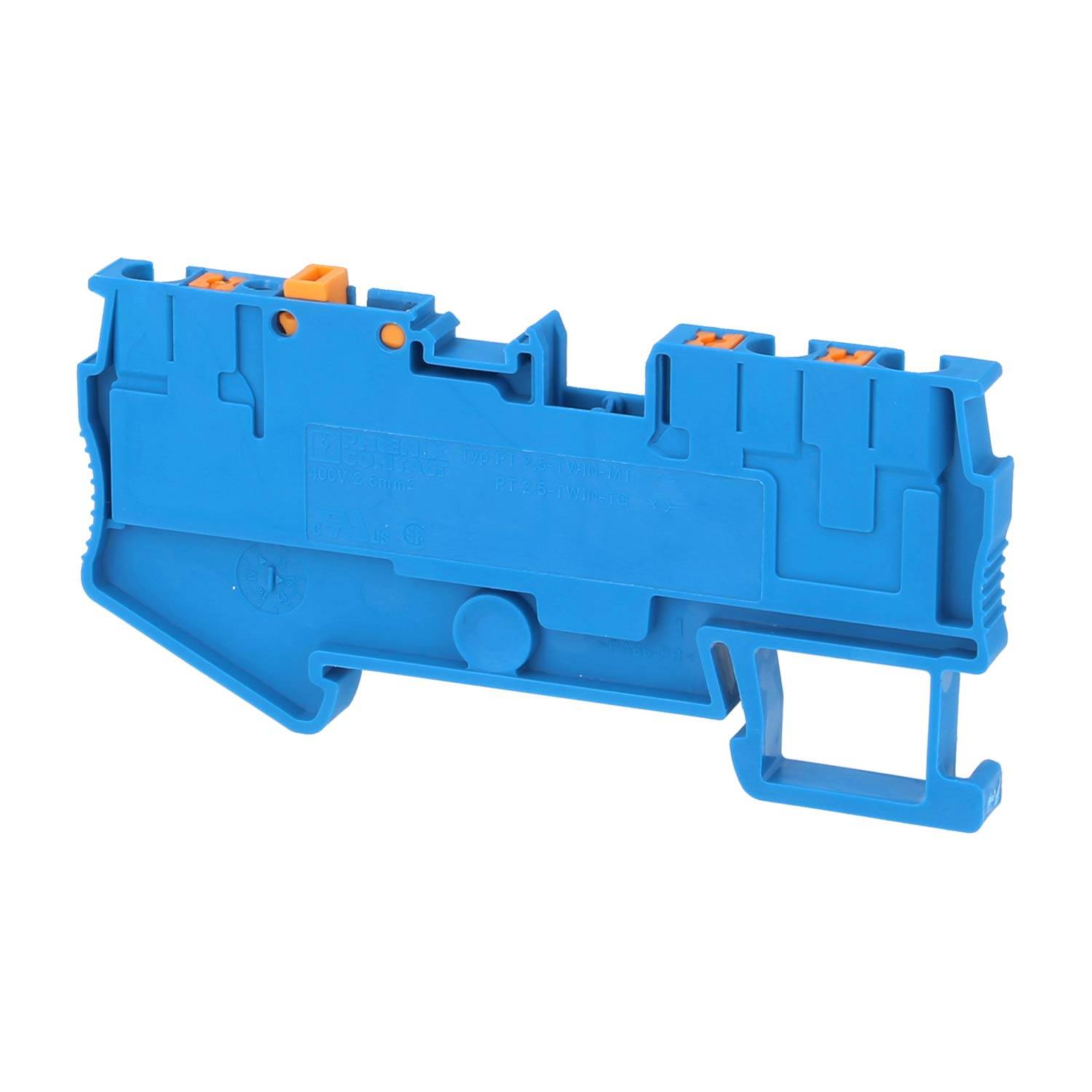 Phoenix Contact Messertrennklemme PT 2,5-TWIN-MT BU Push-In-Anschluss Nennspannung 400V - 1 Stück