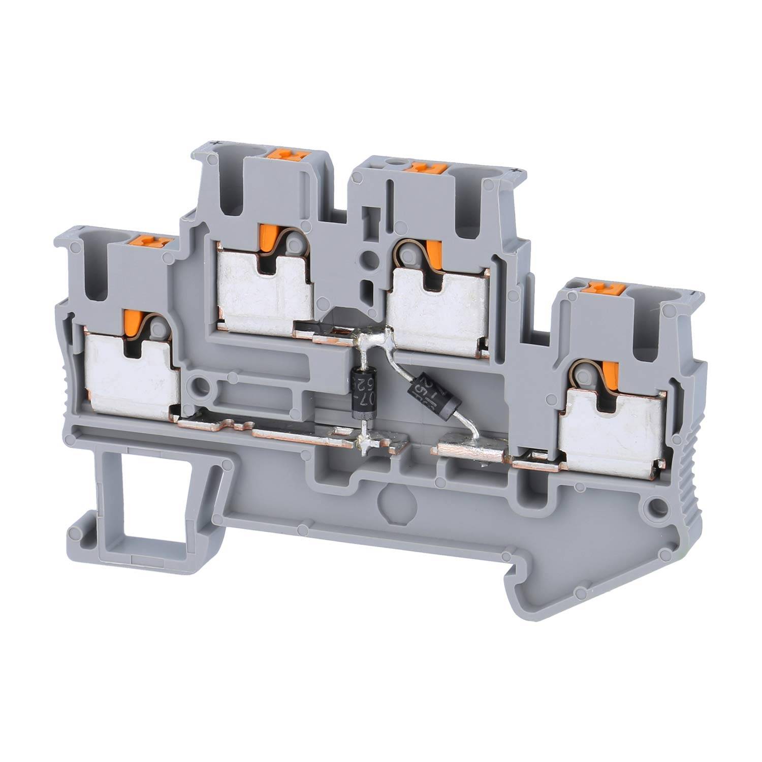 Ein grauer Kunststoff-Kabelverschraubung mit Gewindelkonstruktion, verwendet zum Sichern von Kabeln und zur Aufrechterhaltung einer wasserdichten Dichtung.