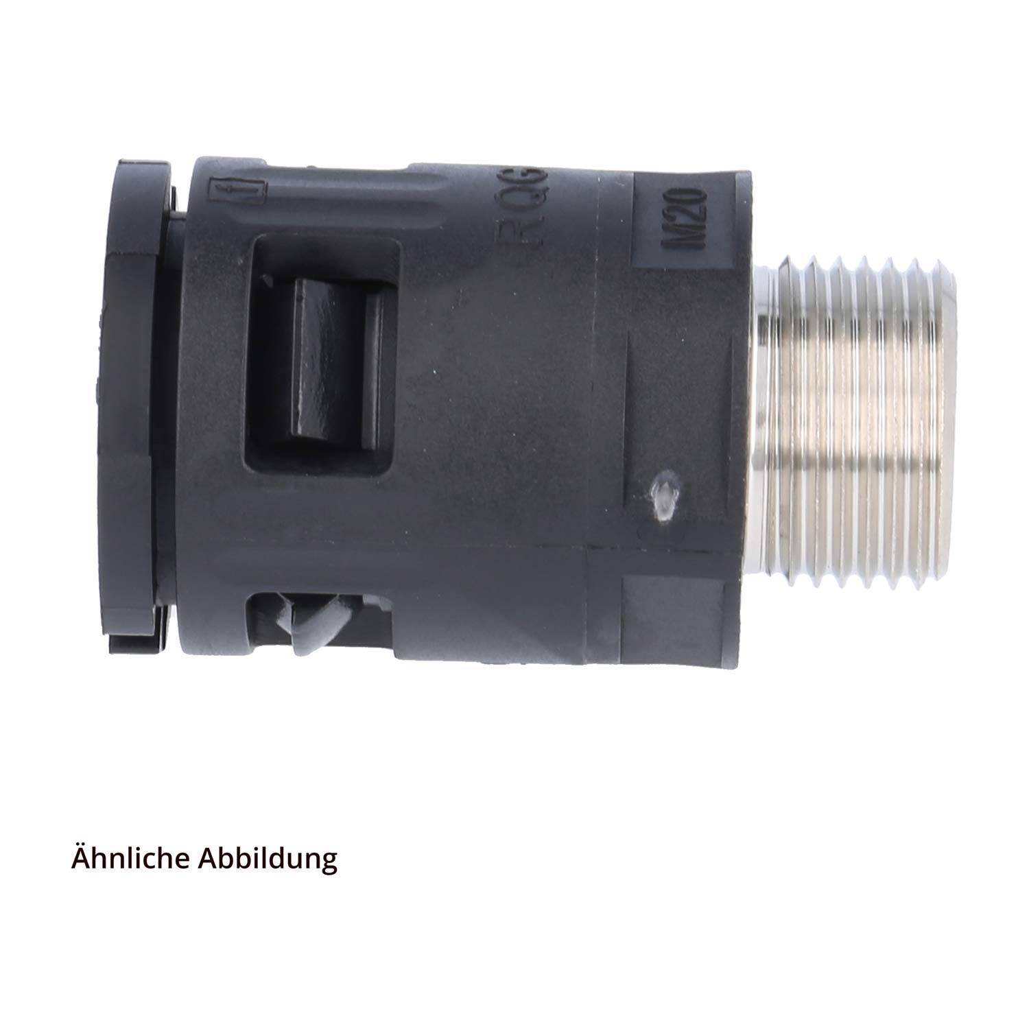 FLEXA RQGK-P Schnellverschraubung gerade Gewinde PG21x1,588 für Schlauch-Außendurchmesser 28,5mm hochdichtend mit