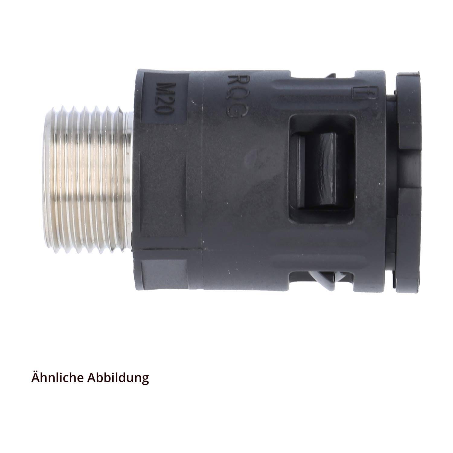 FLEXA RQGK-P Schnellverschraubung gerade Gewinde PG48x1,588 für Schlauch-Außendurchmesser 54,5mm hochdichtend mit