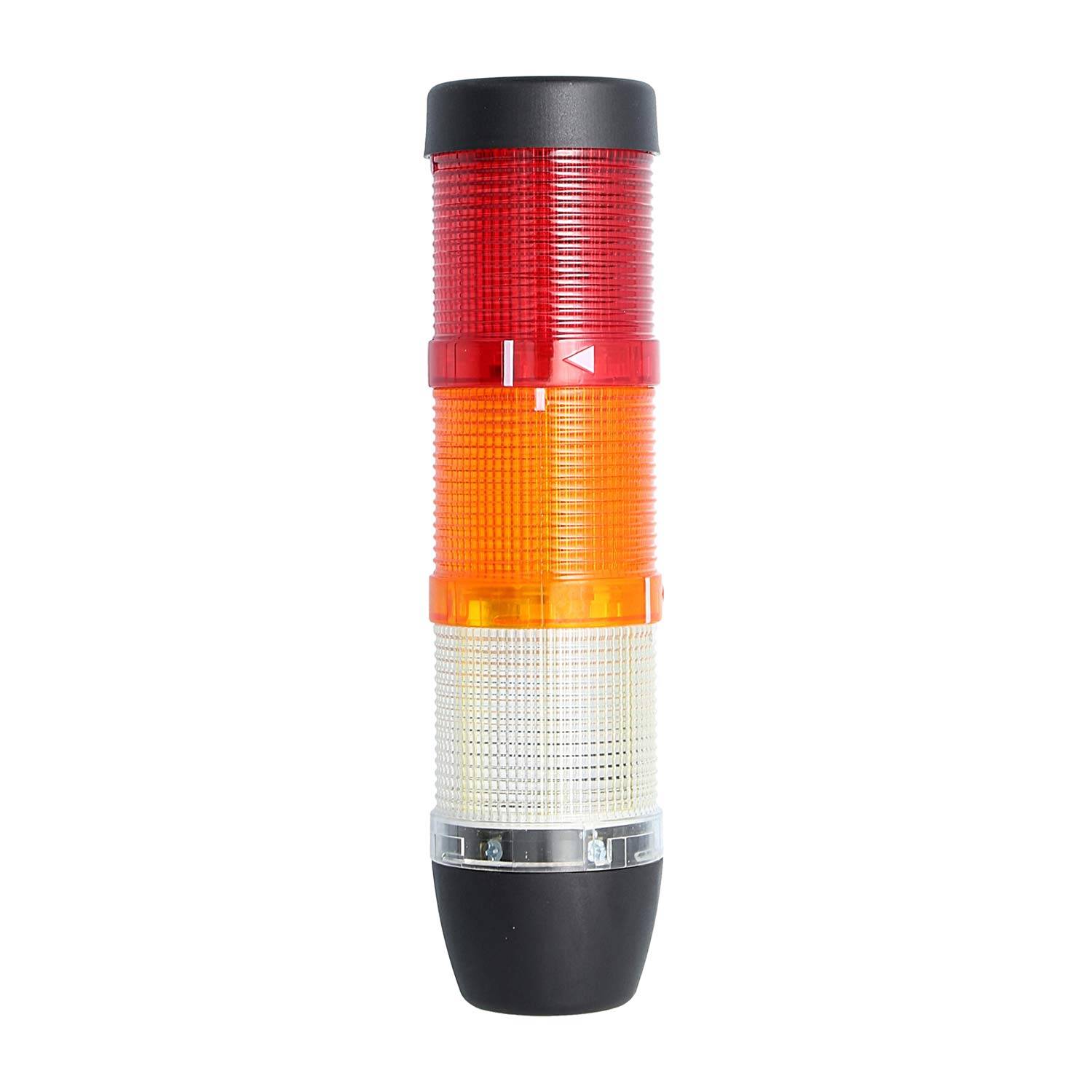 127296 STEX24 Signalsäule weiß-gelb-rot, 50mm, 24V AC/DC, LED-Blinklicht SS50-OB3/24 118 MaßeLänge210,0mm, Durchmesser