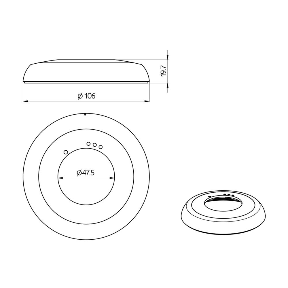 BEG Brück Electronic Abdeckring 93763