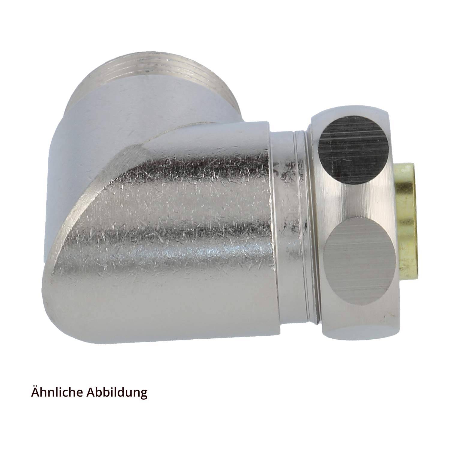 15010537020 FLEXA USW-M Metallverschraubung 90 Grad Winkel Gewinde M20x1,5 für Schlauch-Außendurchmesser 17,0mm für