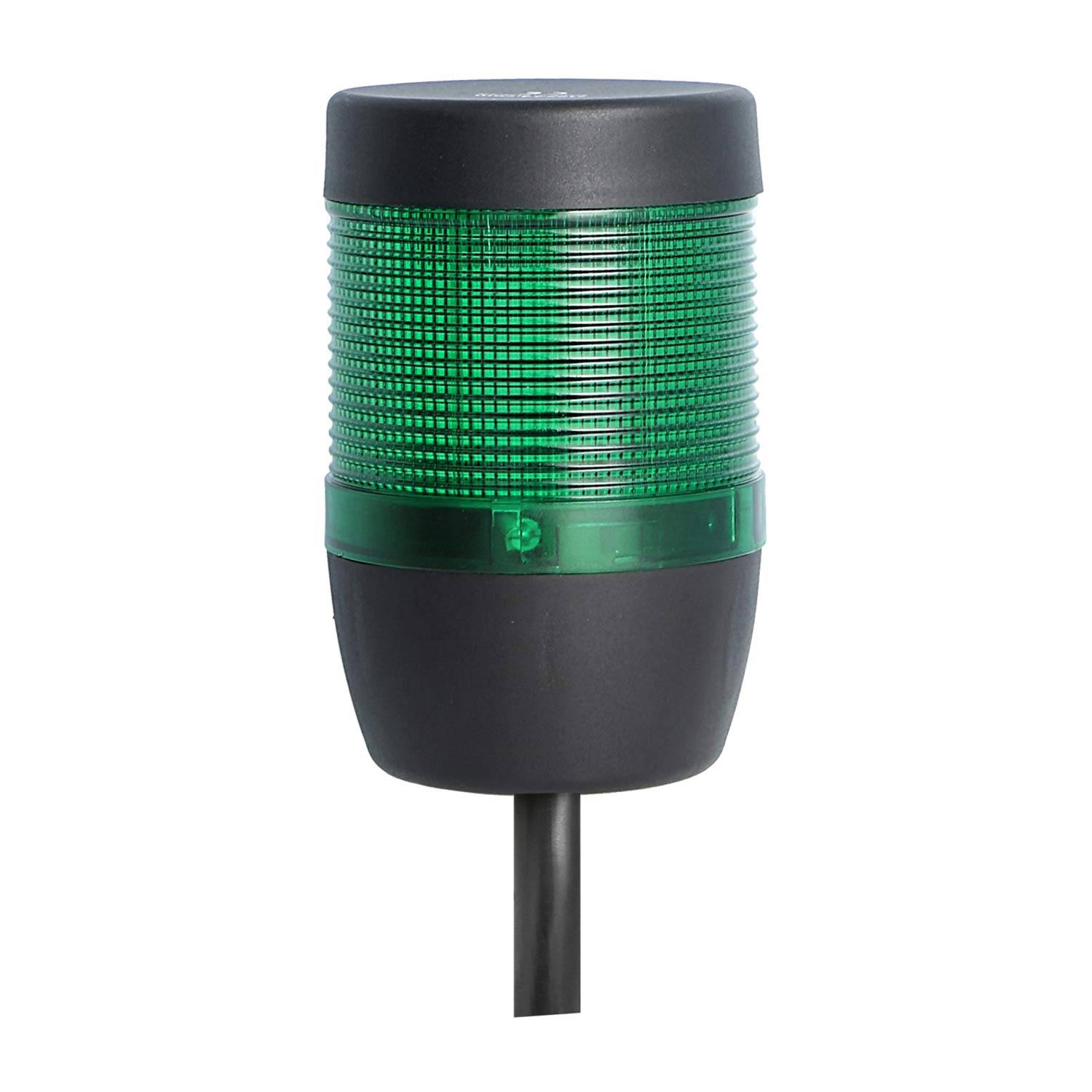 127900 STEX24 Signalsäule grün, 70mm, 24V AC/DC, LED-Blinklicht Kabel 0,6 Meter, SS70-OB1/24 118 Anschlusstechnik: