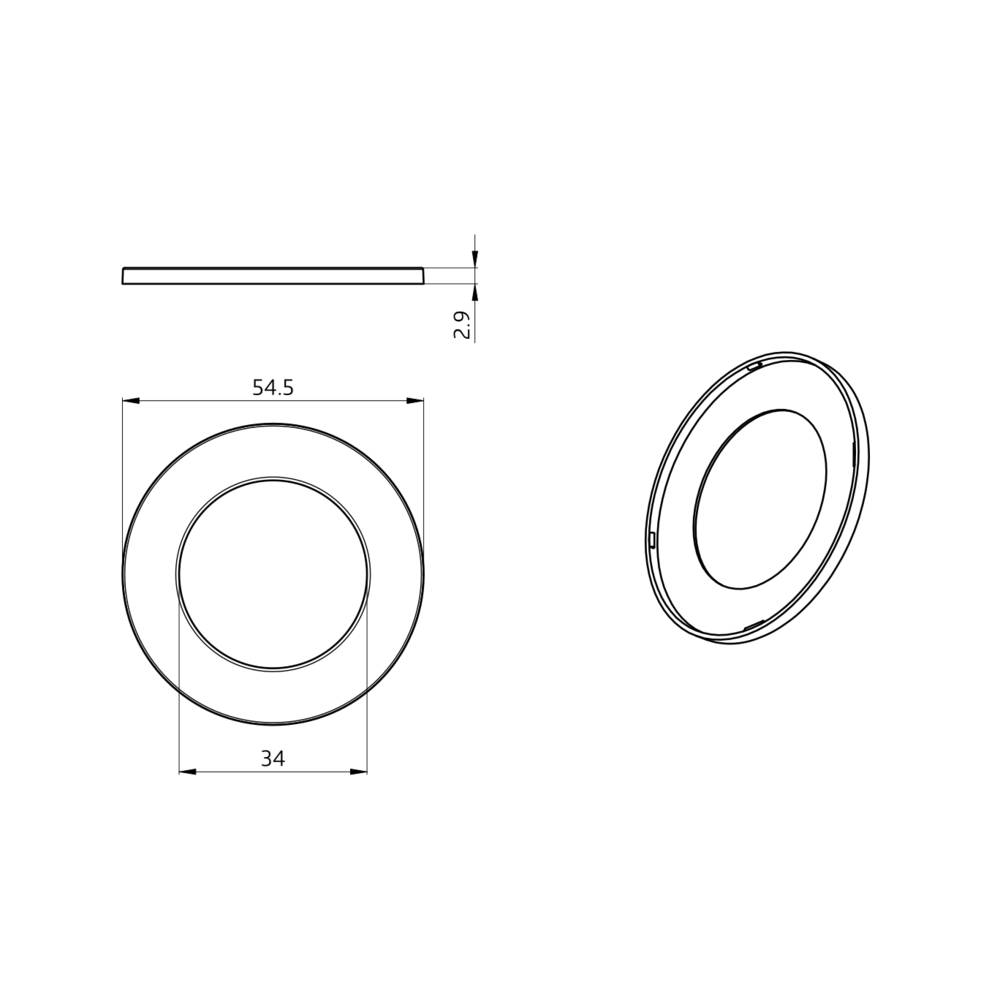 BEG Brück Electronic Abdeckring 92537