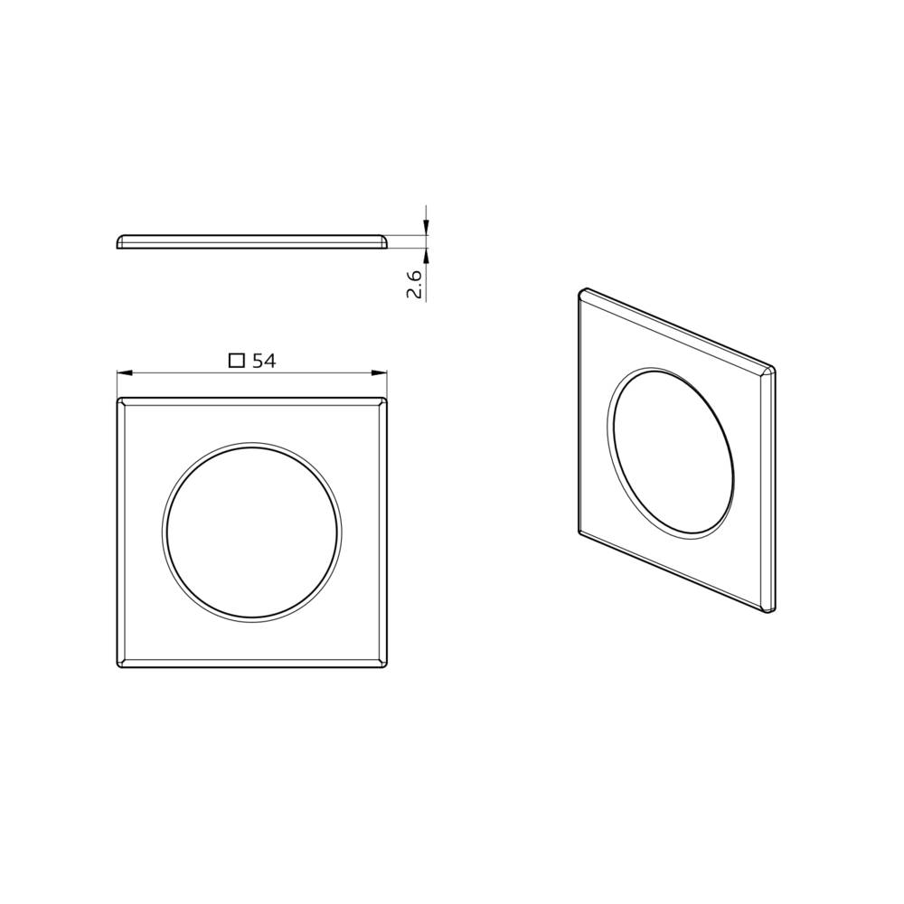 BEG Brück Electronic Clip-Designrahmen 92994