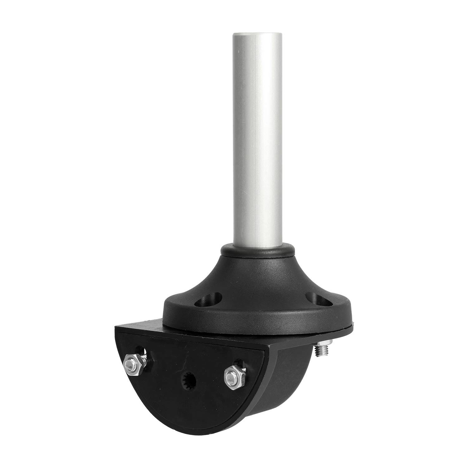 127232 STEX24 Wandsockel mit Halter 110,0mm für Signalsäule schwarz / silber, 50/70mm SH100/231 105 Anschraubloch