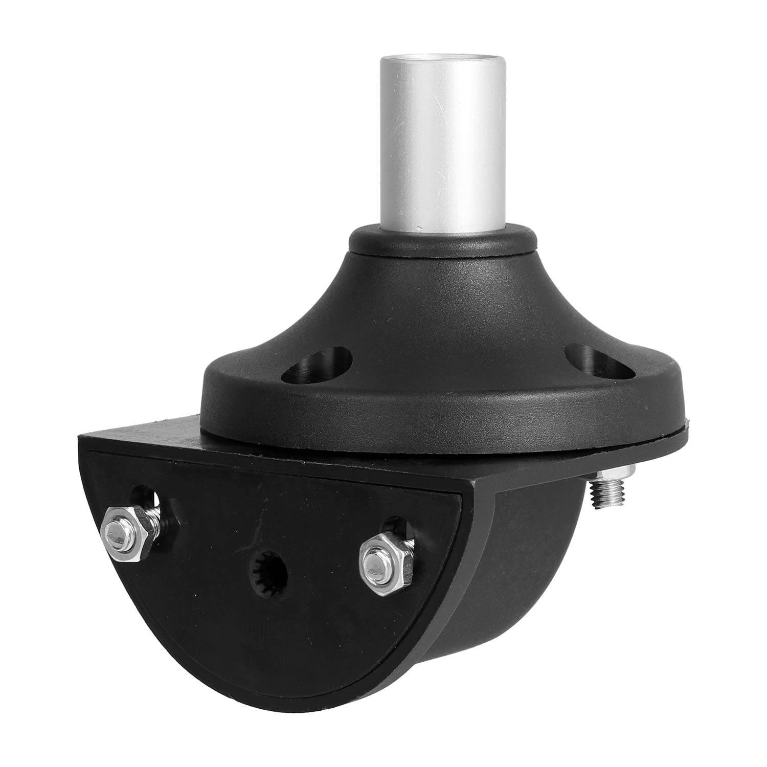 127234 STEX24 Wandsockel mit Halter 50,0mm für Signalsäule schwarz / silber, 50/70mm SH20/231 102 Anschraubloch 45,0mm