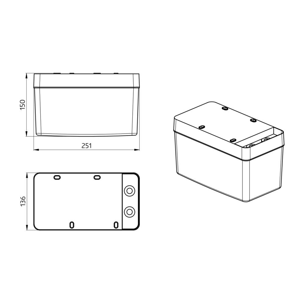 BEG Brück Electronic LED-Rettungszeichenleuchte BD21/6/3DALI-LED