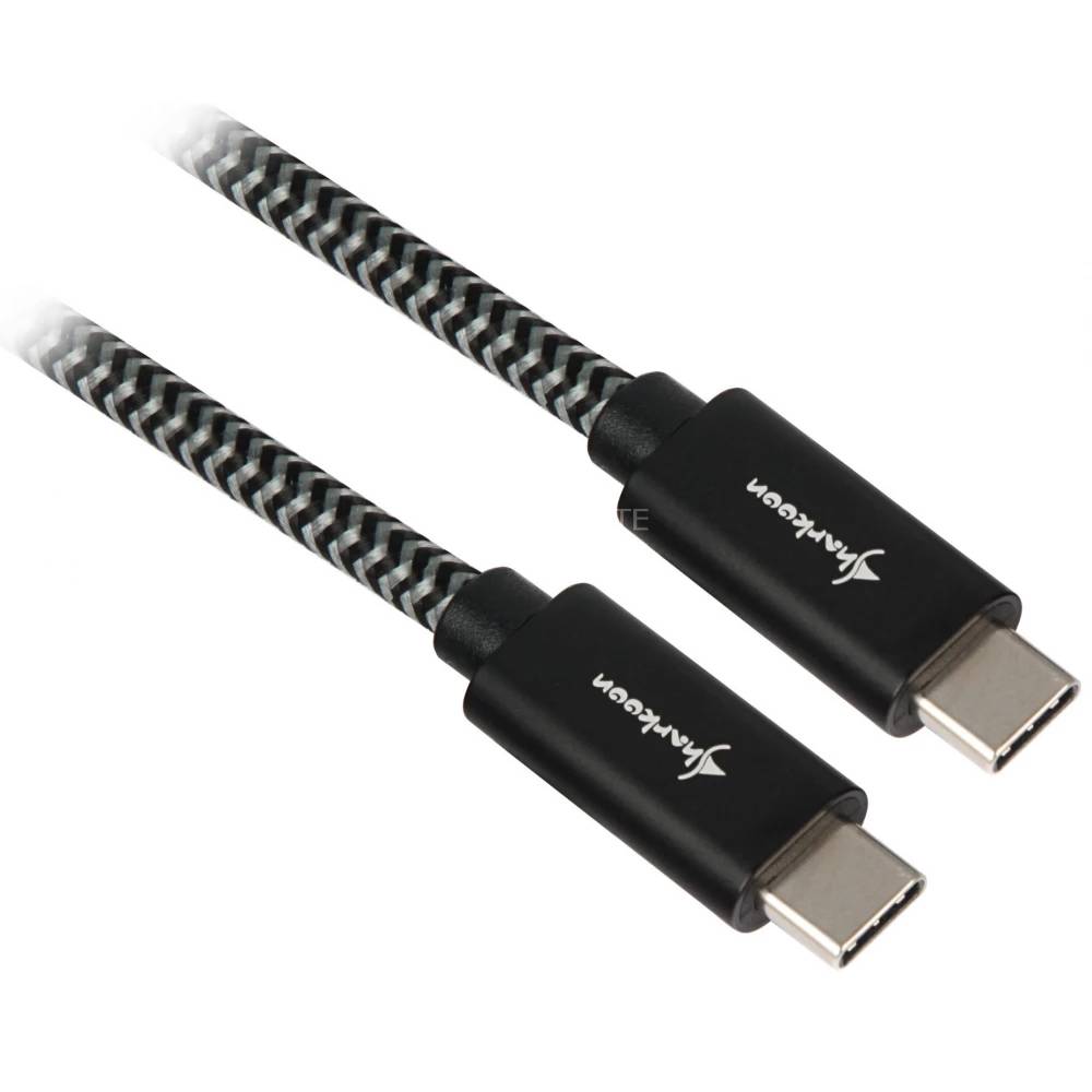 Sharkoon USB 3.1 C-C black grey 0. - Digital/Daten - Strom/Netzteil - Kabel - Di