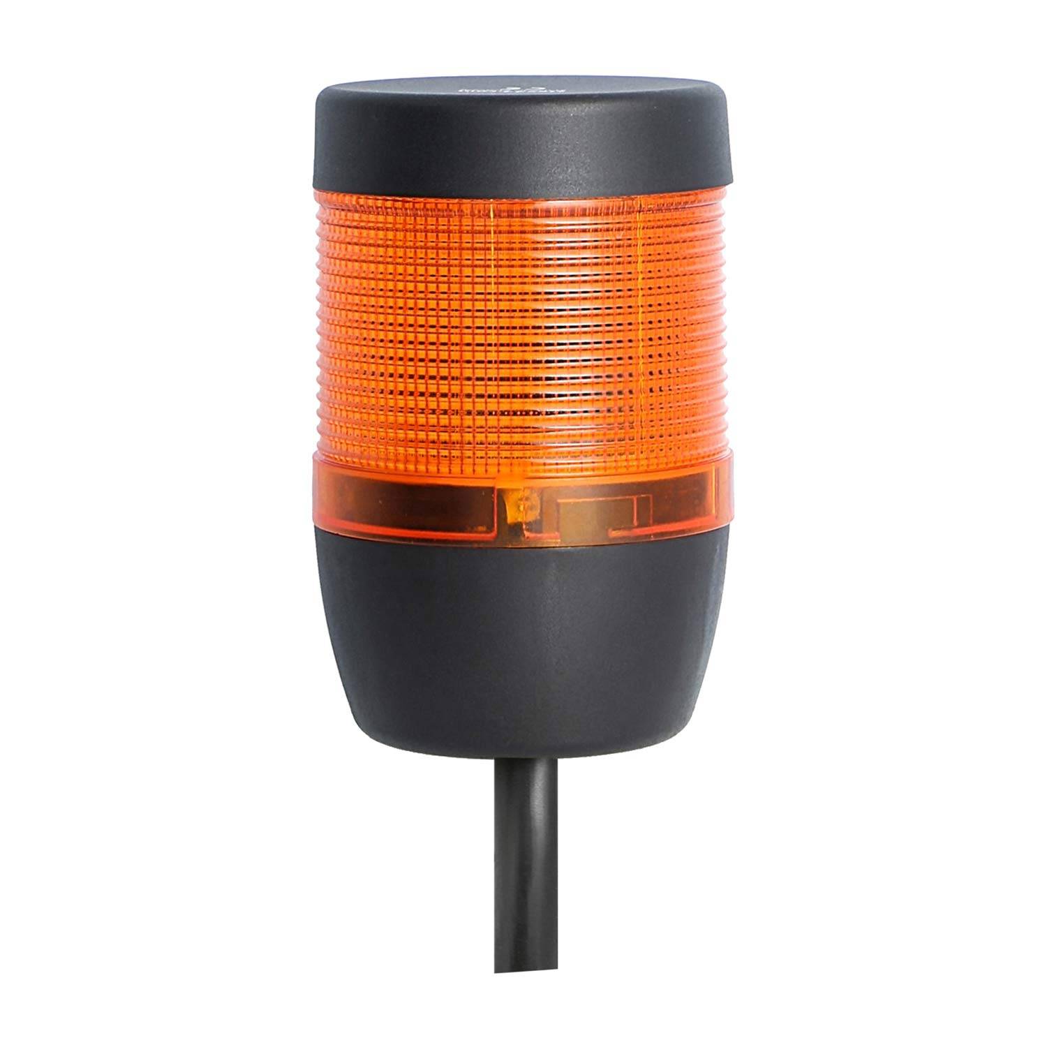 135423 STEX24 Signalsäule gelb, 70mm, 24V AC/DC, LED-Blinklicht Kabel 10,0 Meter, SS70-OB1/24 139 Anschlusstechnik: