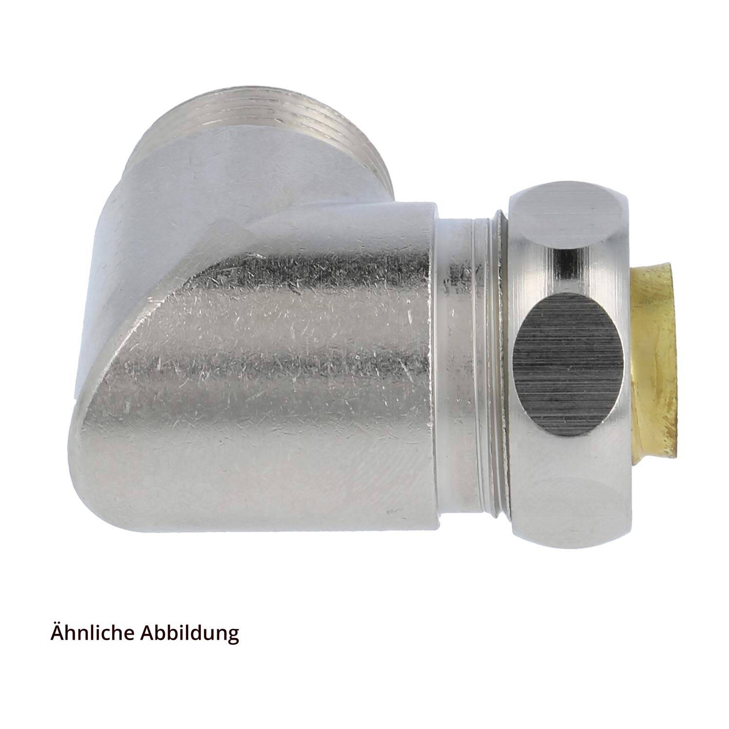 15011528025 FLEXA USW-M Metallverschraubung 90 Grad Winkel Gewinde M25x1,5 für Schlauch-Außendurchmesser 21,0mm für