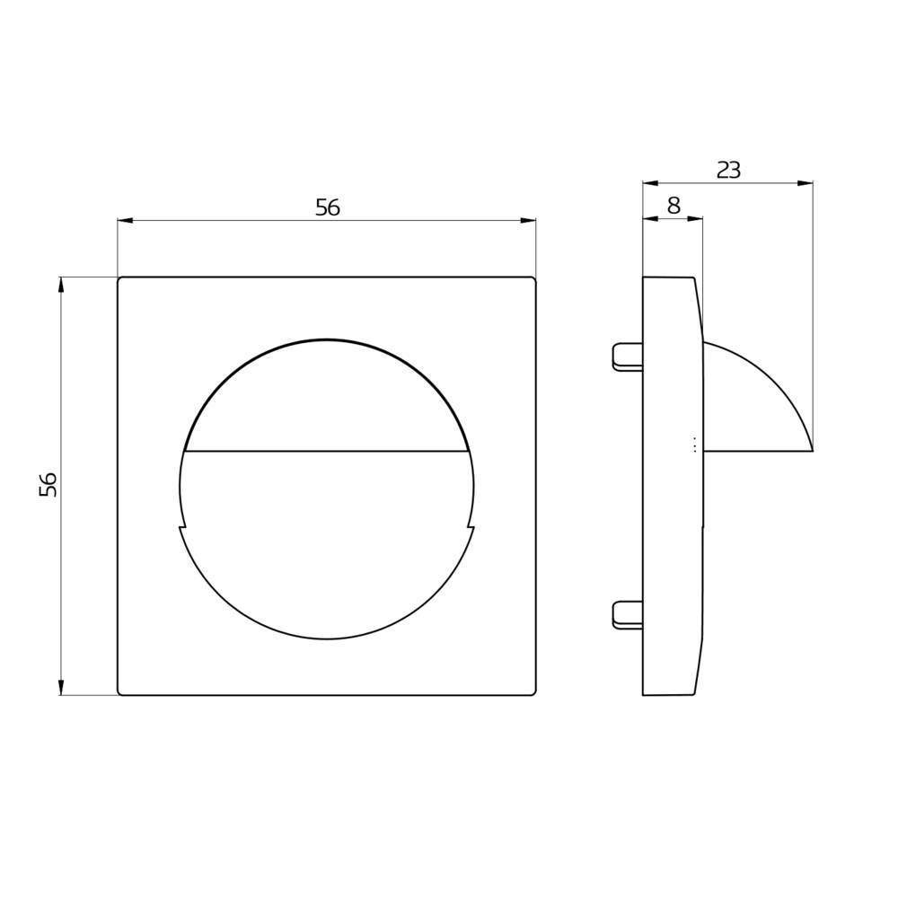 BEG Brück Electronic Zentralplatte 56x56 35126