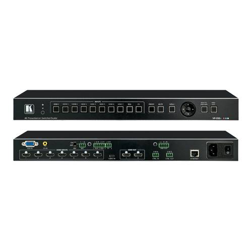 KRAMER VP-550X - 4K HDR HDMI-Präsentationumschalter & Scaler mit 10x Eingängen (4K@60Hz | 4:4:4 | 19“ Rackformat | HDCP
