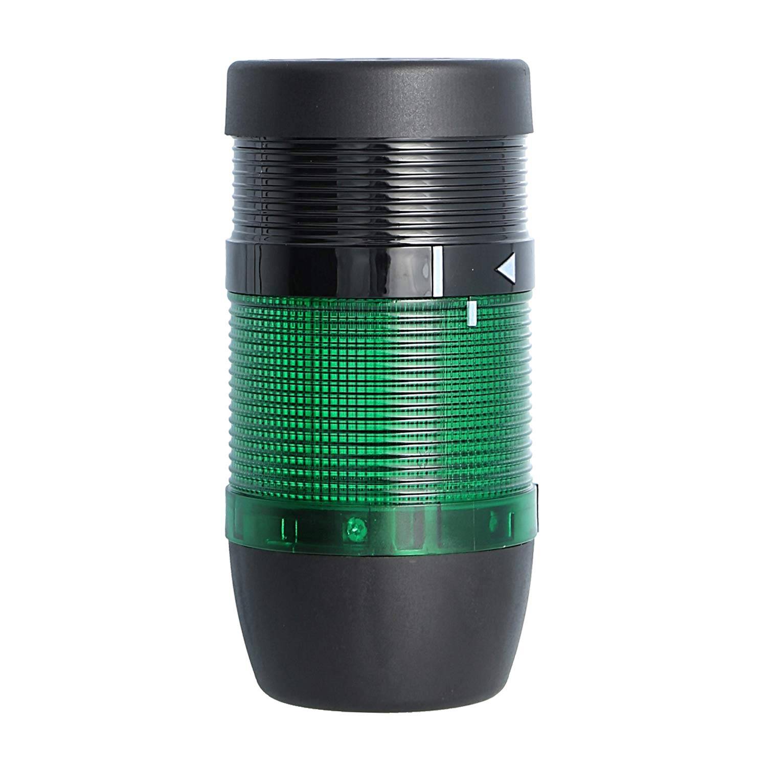 127435 STEX24 Signalsäule grün, 70mm, 24V AC/DC, LED-Dauerlicht mit Summer, SS70-B1/24 104 Lautstärke 90 db - 1Stück