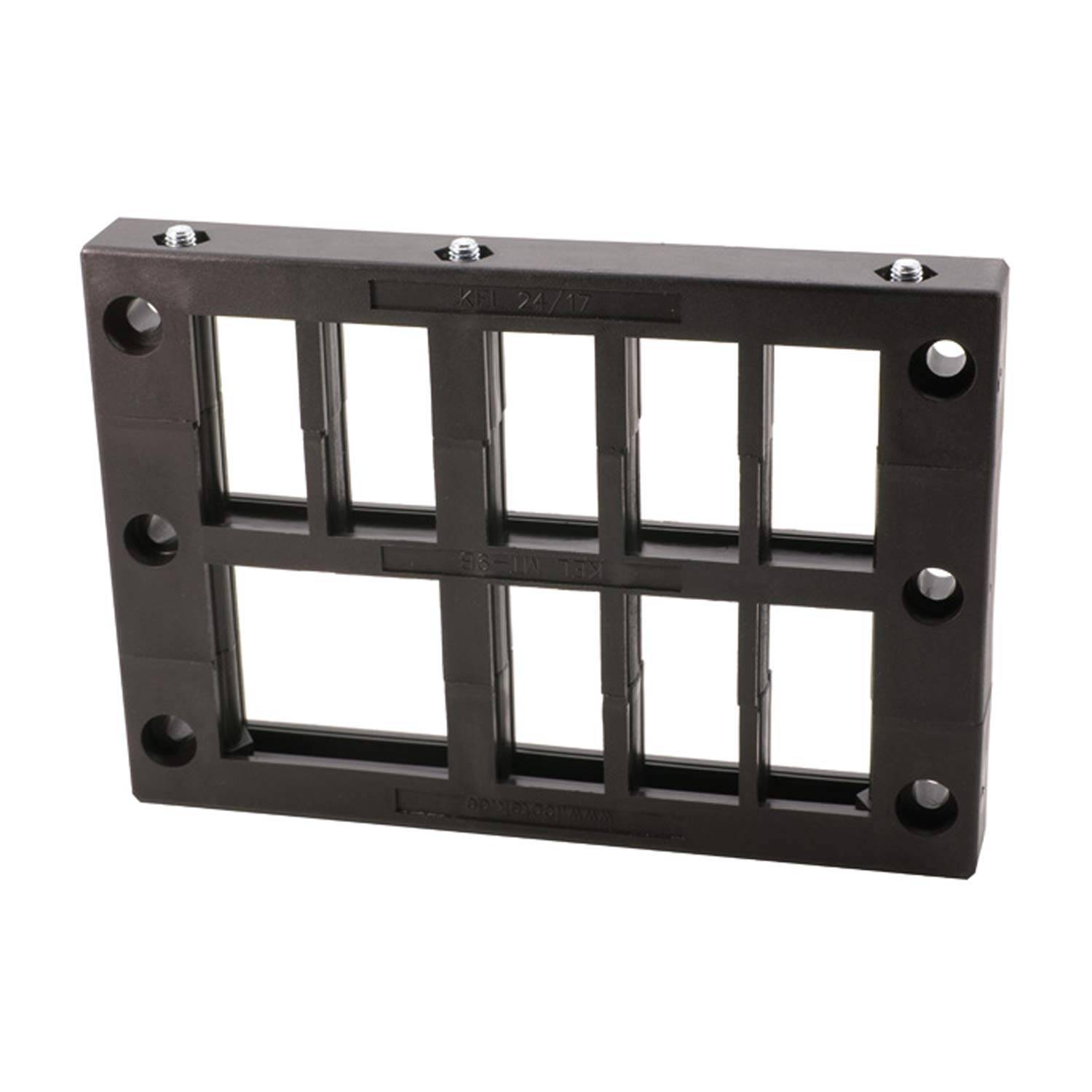 icotek Kabeleinführungsleiste KEL24/17 mit Mittelteil für Kabeltüllen 16x klein / 1x groß Montageausschnitt 112,0mm x