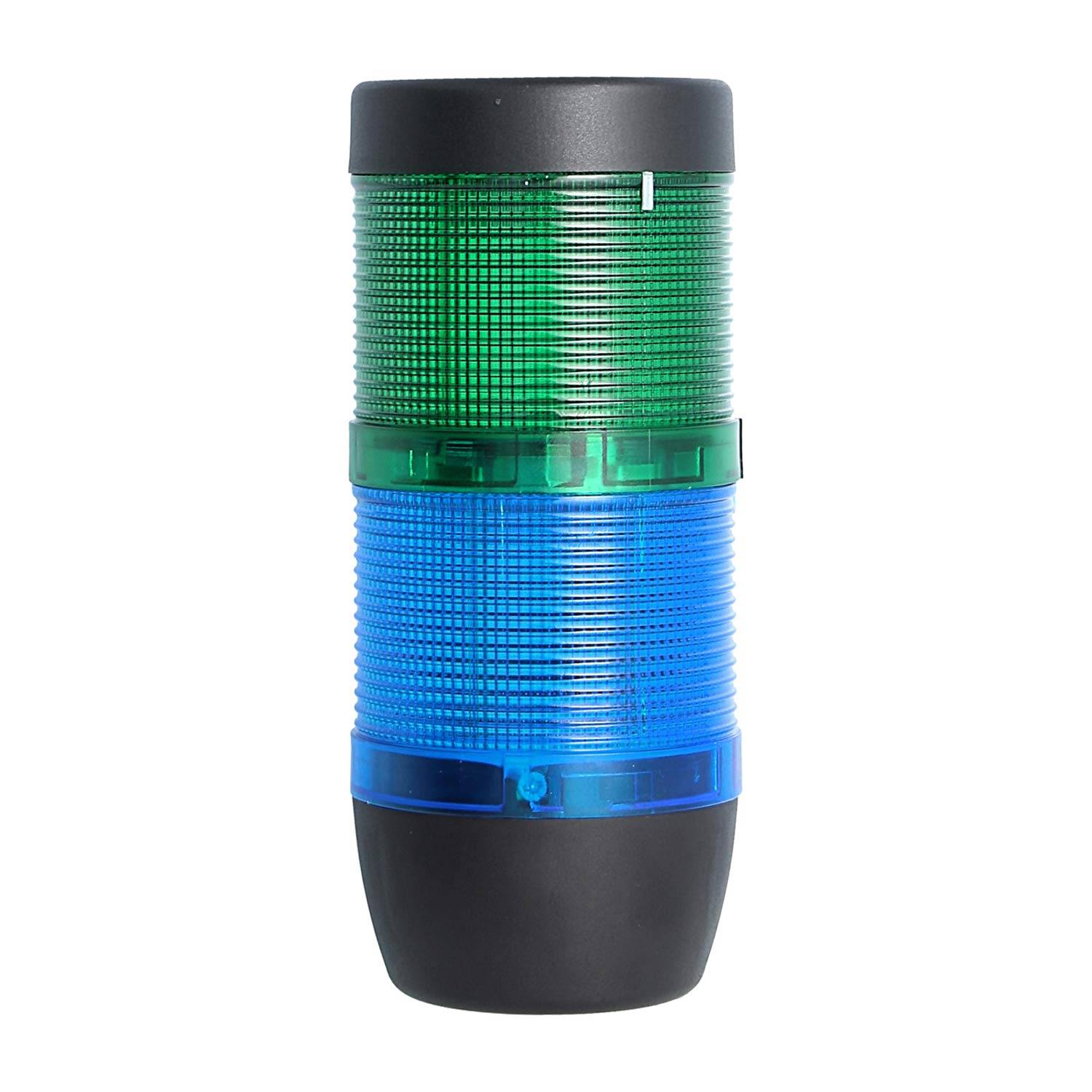 127392 STEX24 Signalsäule blau-grün, 70mm, 24V AC/DC, LED-Blinklicht SS70-OB2/24 113 MaßeLänge161,0mm, Durchmesser