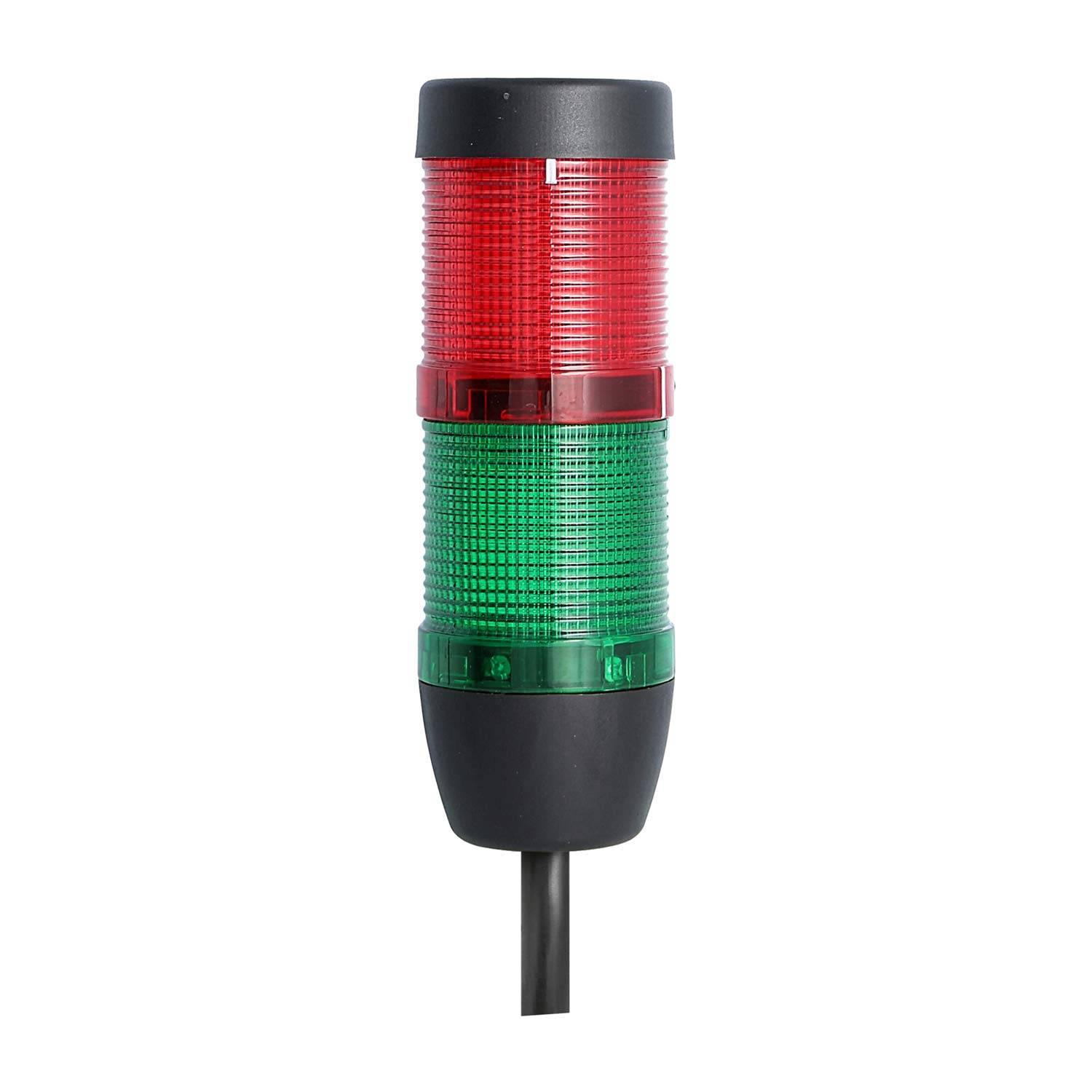 135320 STEX24 Signalsäule grün-rot, 50mm, 24V AC/DC, LED-Blinklicht Kabel 10,0 Meter, SS50-OB2/24 179 Anschlusstechnik: