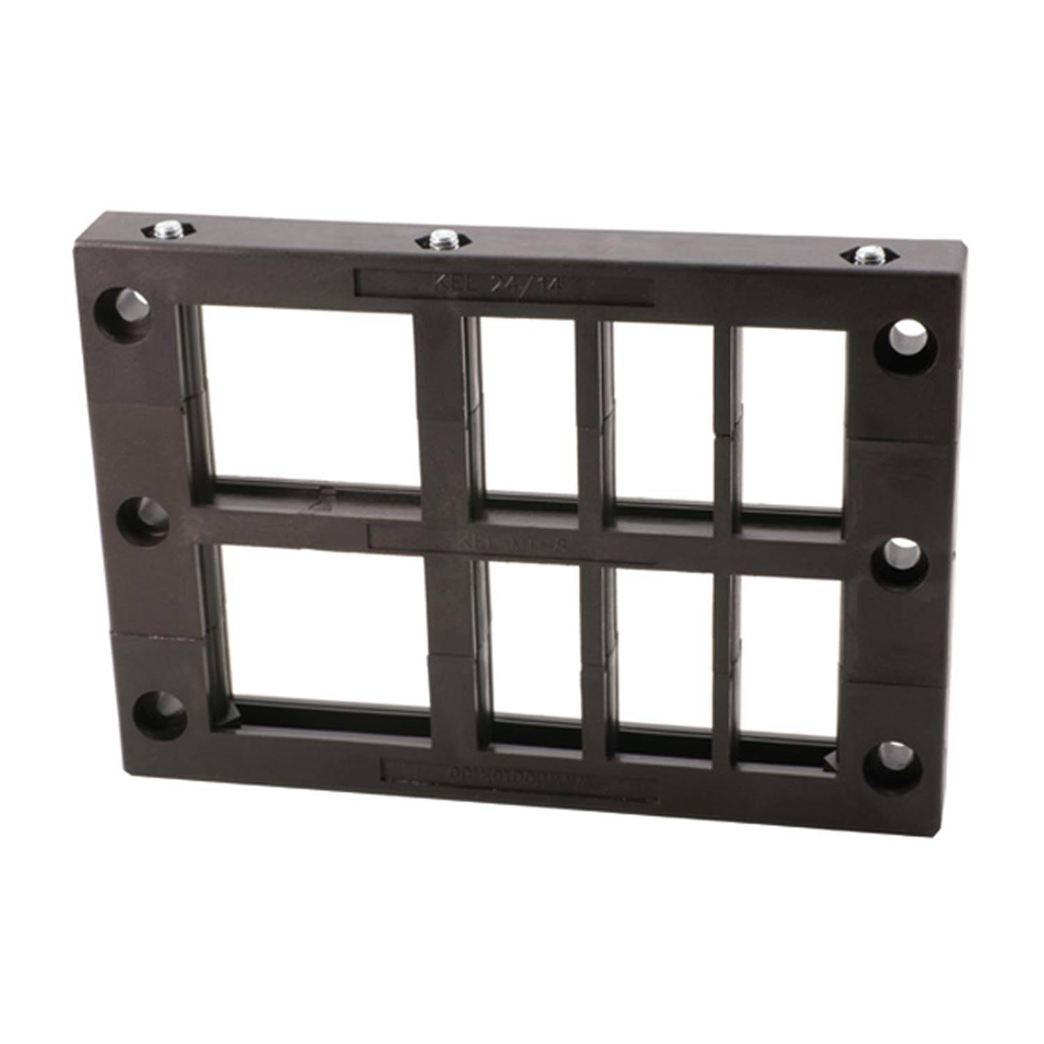 icotek Kabeleinführungsleiste KEL24/14 mit Mittelteil für Kabeltüllen 12x klein / 2x groß Montageausschnitt 112,0mm x
