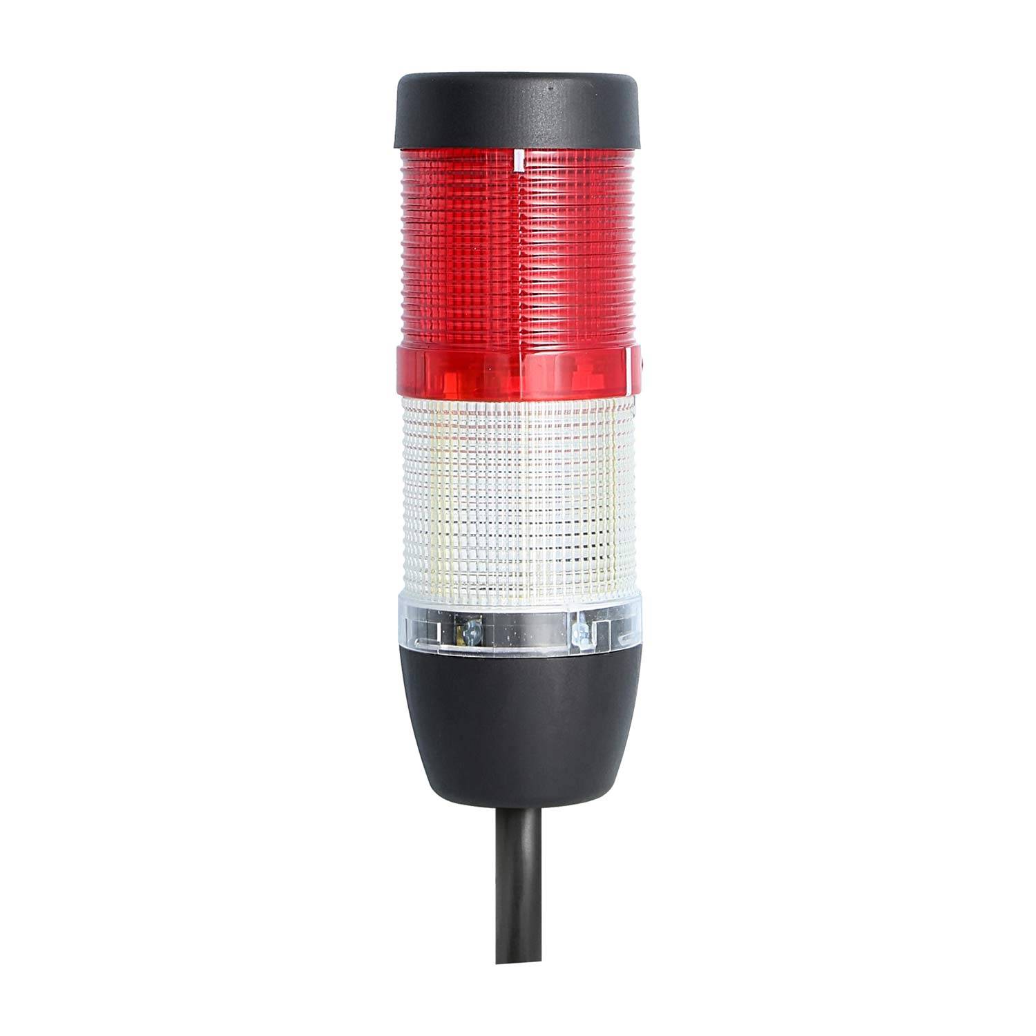 135308 STEX24 Signalsäule weiß-rot, 50mm, 24V AC/DC, LED-Dauerlicht Kabel 10,0 Meter, SS50-OB2/24 167 Anschlusstechnik: