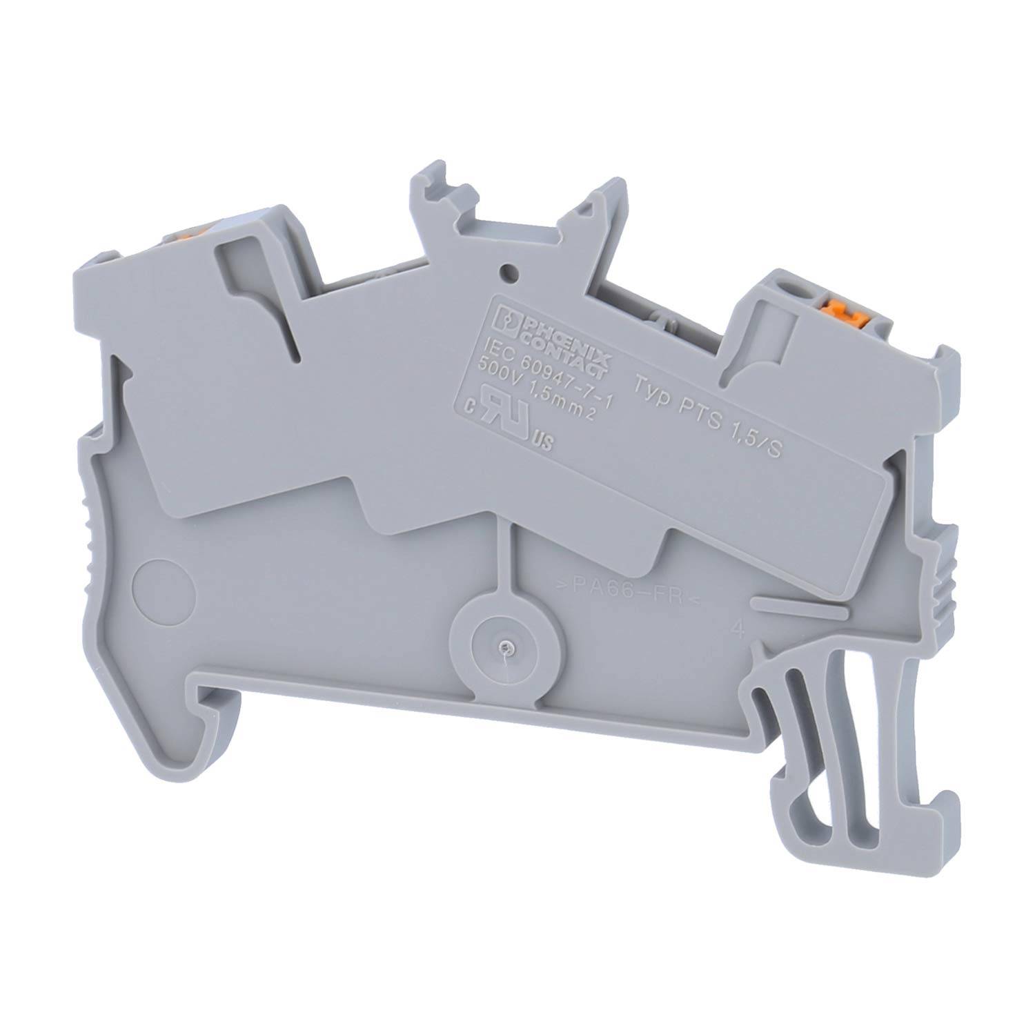 Phoenix Contact Durchgangsklemme PTS 1,5/S Push-In-Anschluss Nennspannung 500V Kurzzeitstrom 0,18kA - 1 Stück