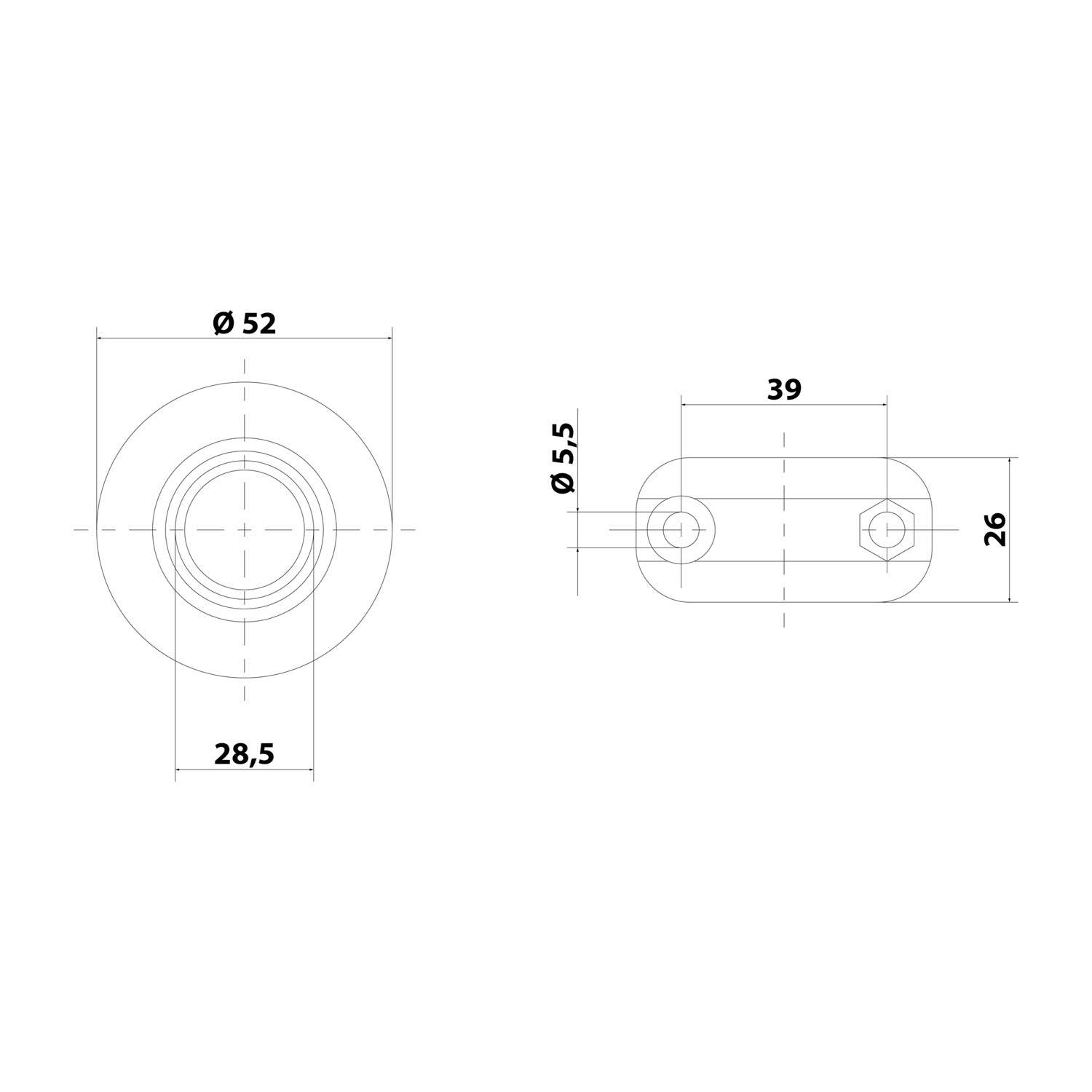 FLEXA FMSR Schlauch-Scheuerschutz mit VA-Schraube für Schlauch-Außendurchmesser 28,5mm für Wellschlauch AD 28.5mm - 1