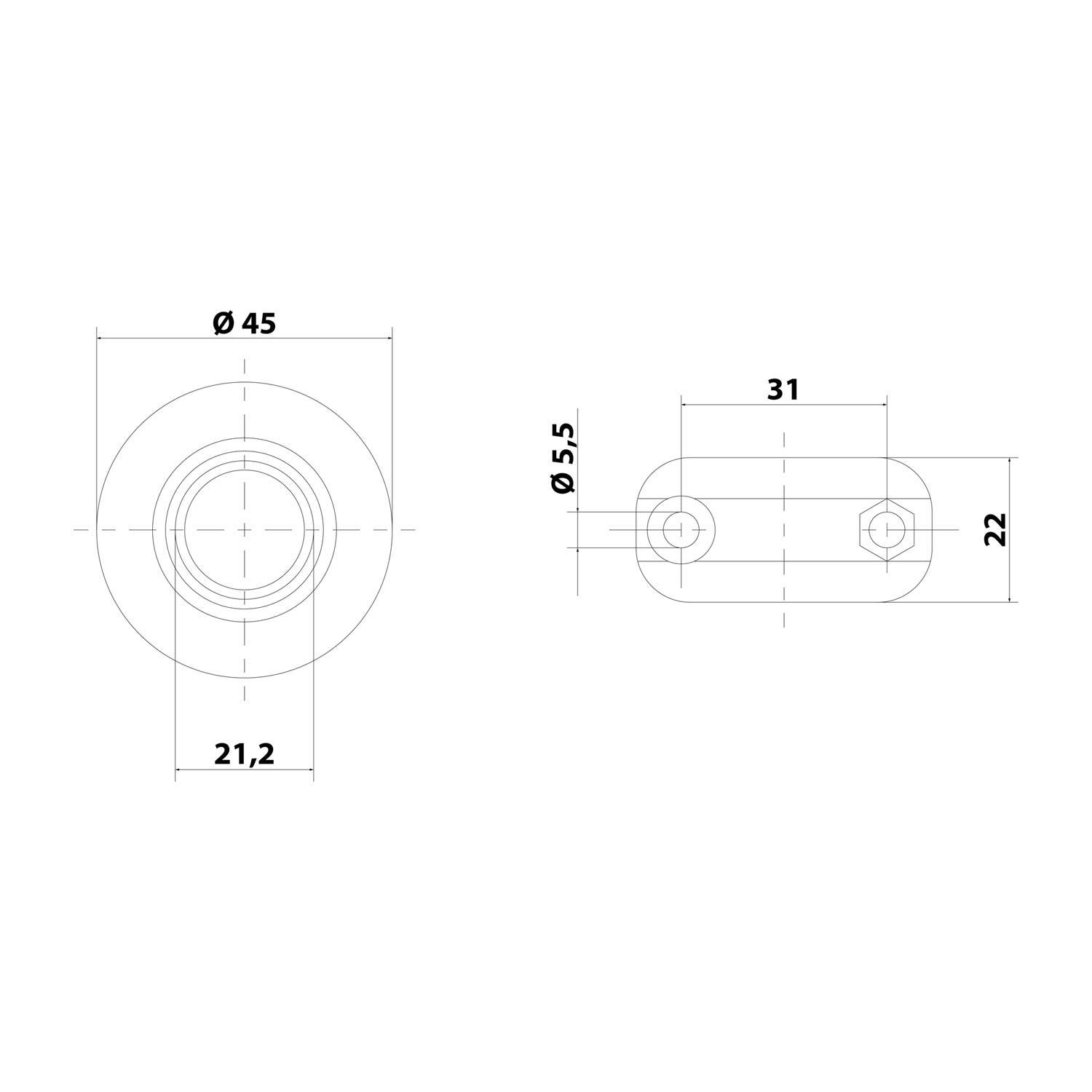 FLEXA FMSR Schlauch-Scheuerschutz mit VA-Schraube für Schlauch-Außendurchmesser 21,2mm für Wellschlauch AD 21.2mm - 1
