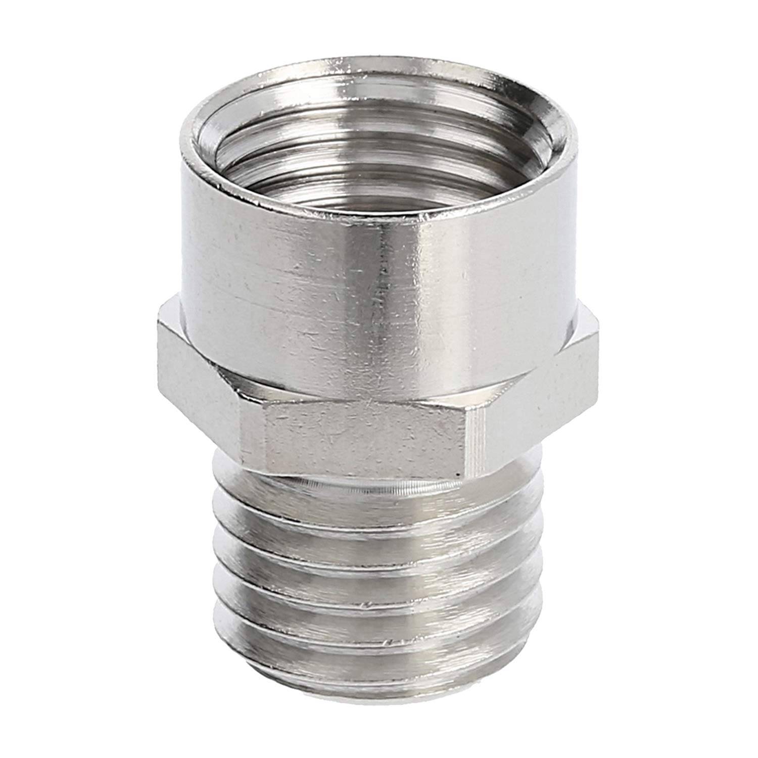 Nahaufnahme eines schwarzen Kunststoff-Lenkrads mit einer Metallstange in der Mitte, verwendet für die Mobilität von Möbeln oder Geräten.