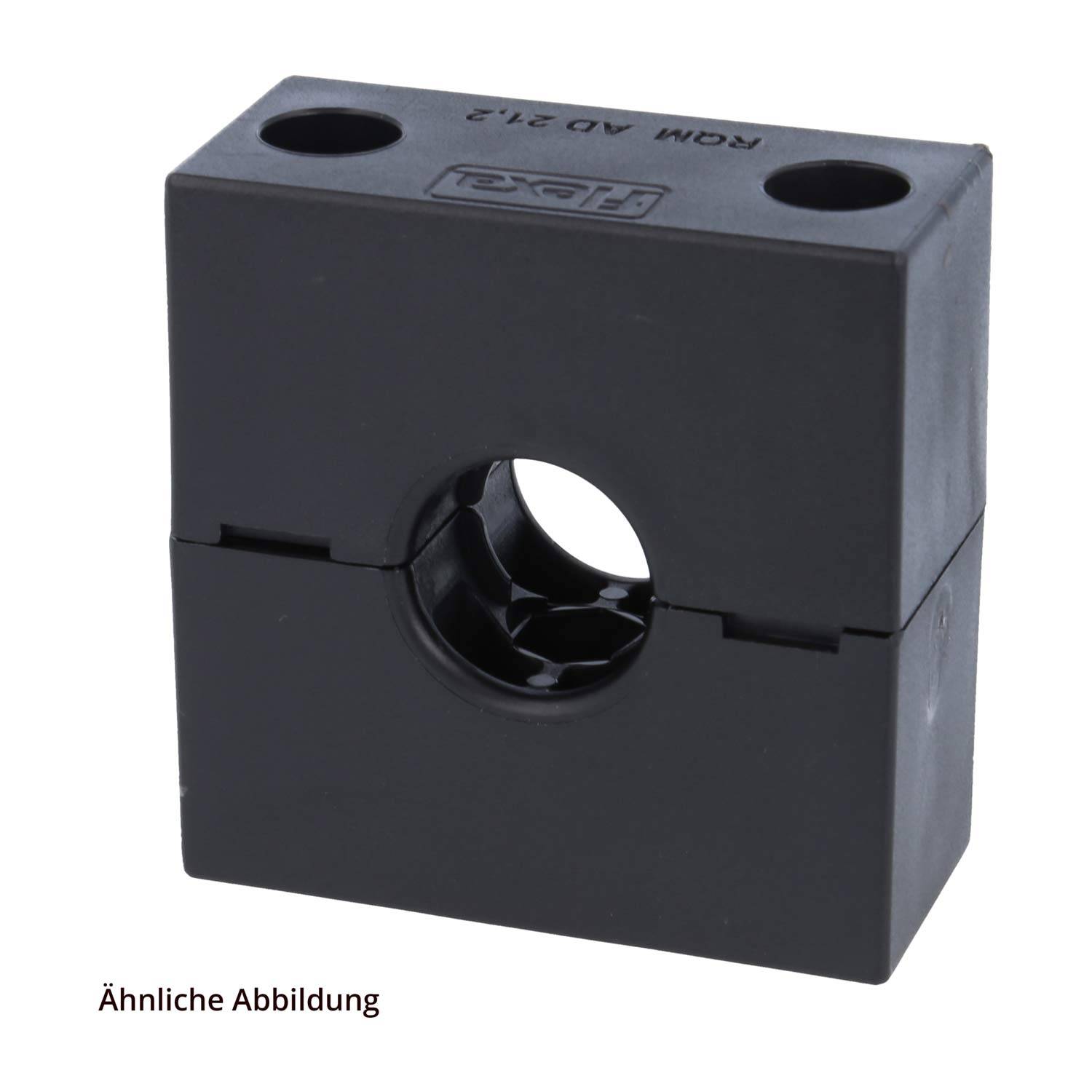 FLEXA FMSH 2/42 Schlauchhalter massiv für Schlauch-Außendurchmesser 42,5mm für Wellschlauch AD 42.5mm - 1 Stück