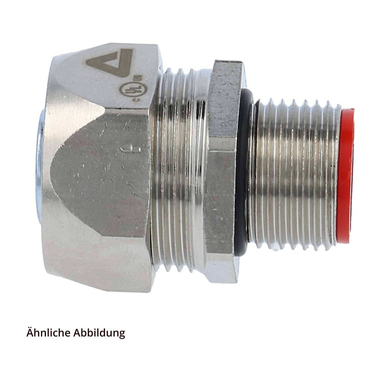 FLEXA EG-M Metallverschraubung gerade Gewinde M40x1,5 für Schlauch-Außendurchmesser 42,0mm - 1 1/4 Zoll für