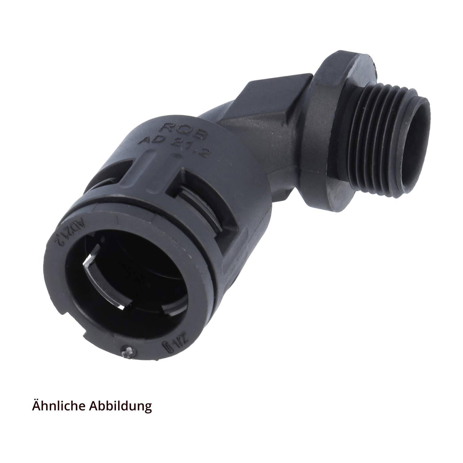 FLEXA FVB90 Schnellverschraubung 90 Grad Bogen Gewinde M16x1,5 für Schlauch-Außendurchmesser 13,0mm konisch dichtend