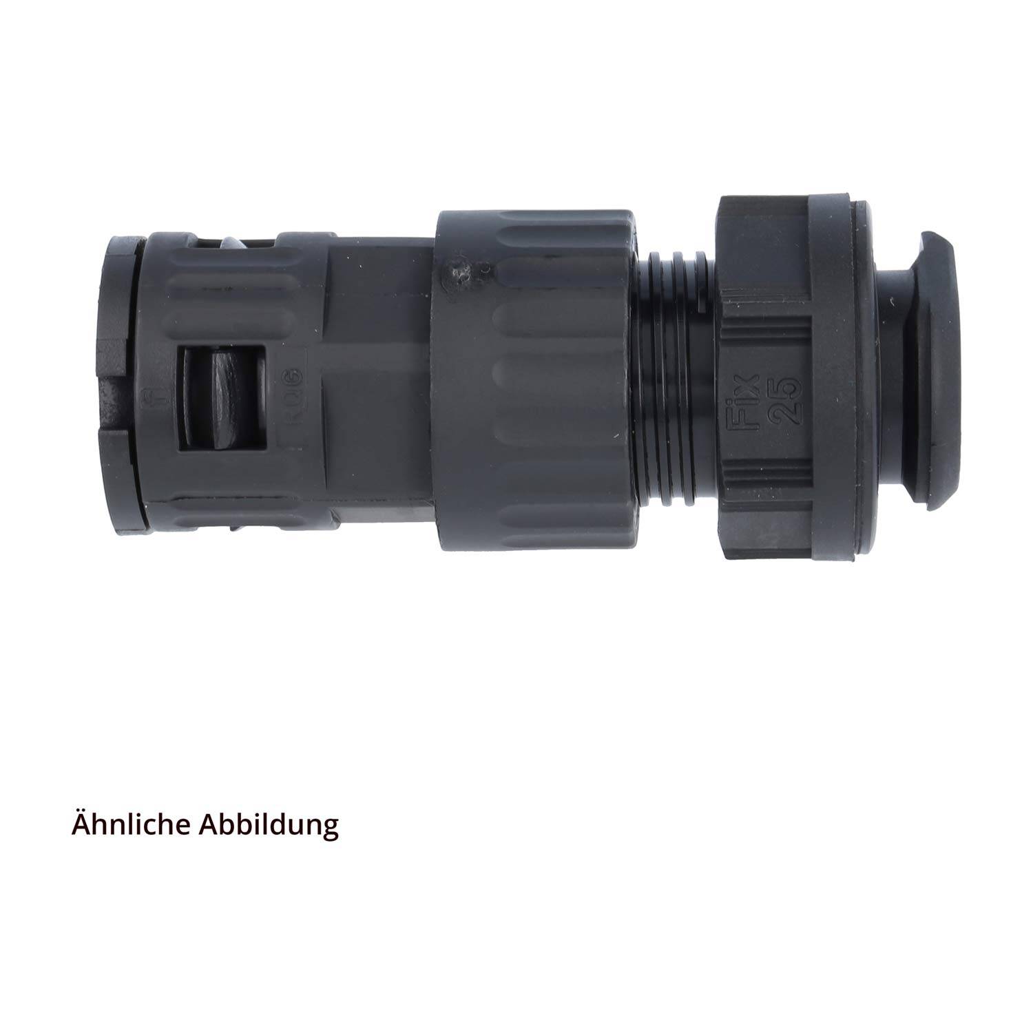 FLEXA RQGZ-S Schnellverschraubung gerade für Schlauch-Außendurchmesser 21,2mm hochdichtend mit Außengewinde und