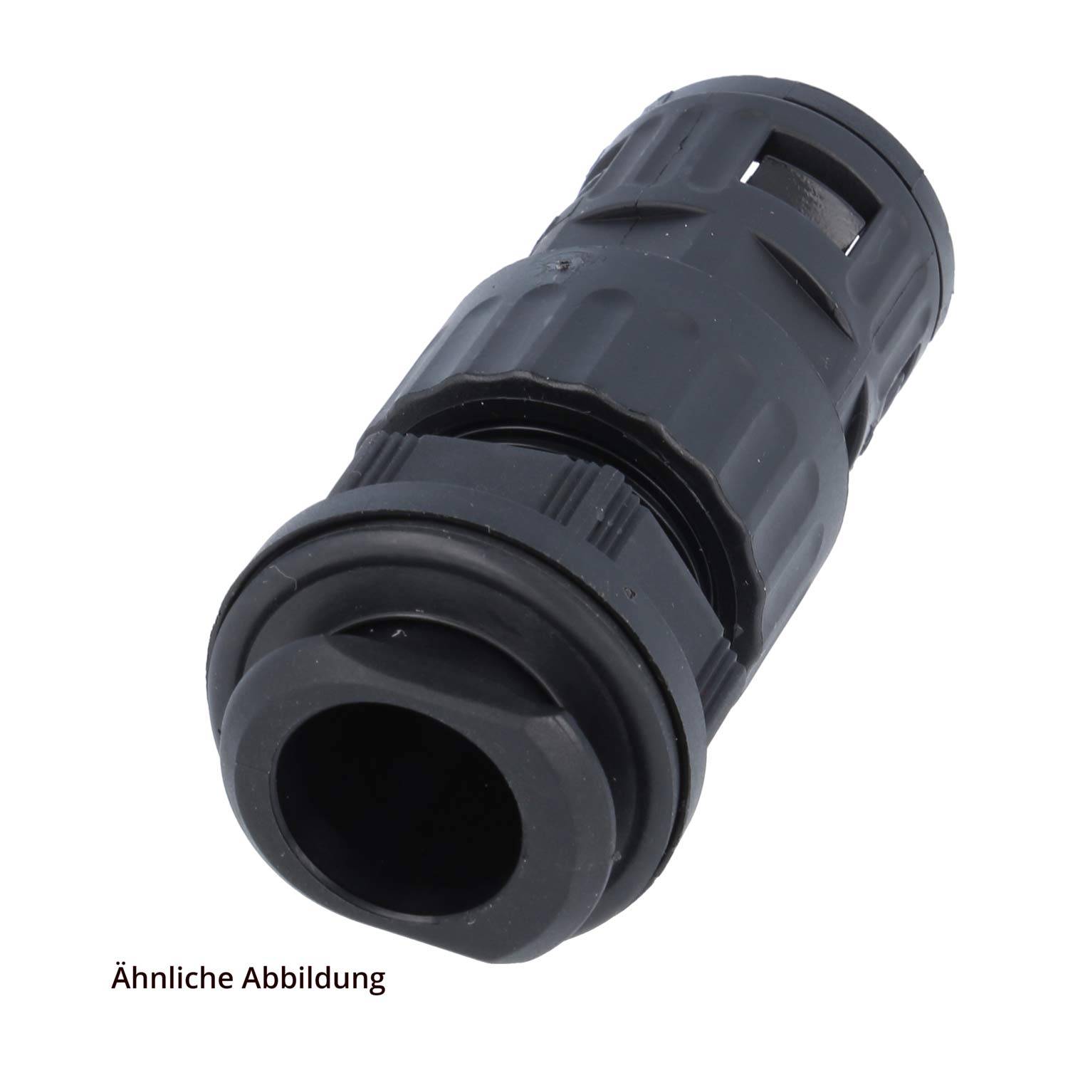 FLEXA RQGZ-S Schnellverschraubung gerade für Schlauch-Außendurchmesser 21,2mm hochdichtend mit Außengewinde und