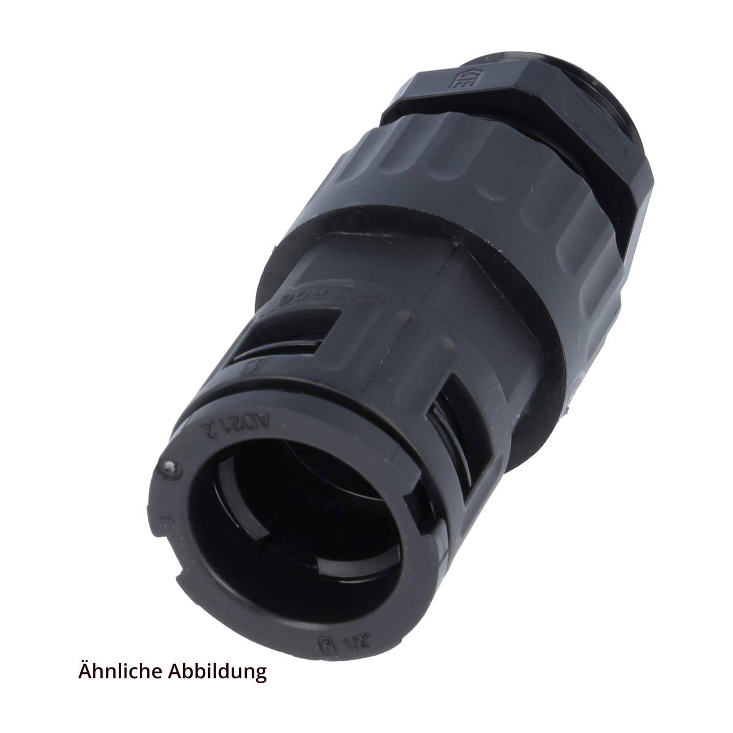 FLEXA FVGZ Schnellverschraubung gerade Gewinde PG21x1,588 für Schlauch-Außendurchmesser 28,5mm konisch dichtend mit