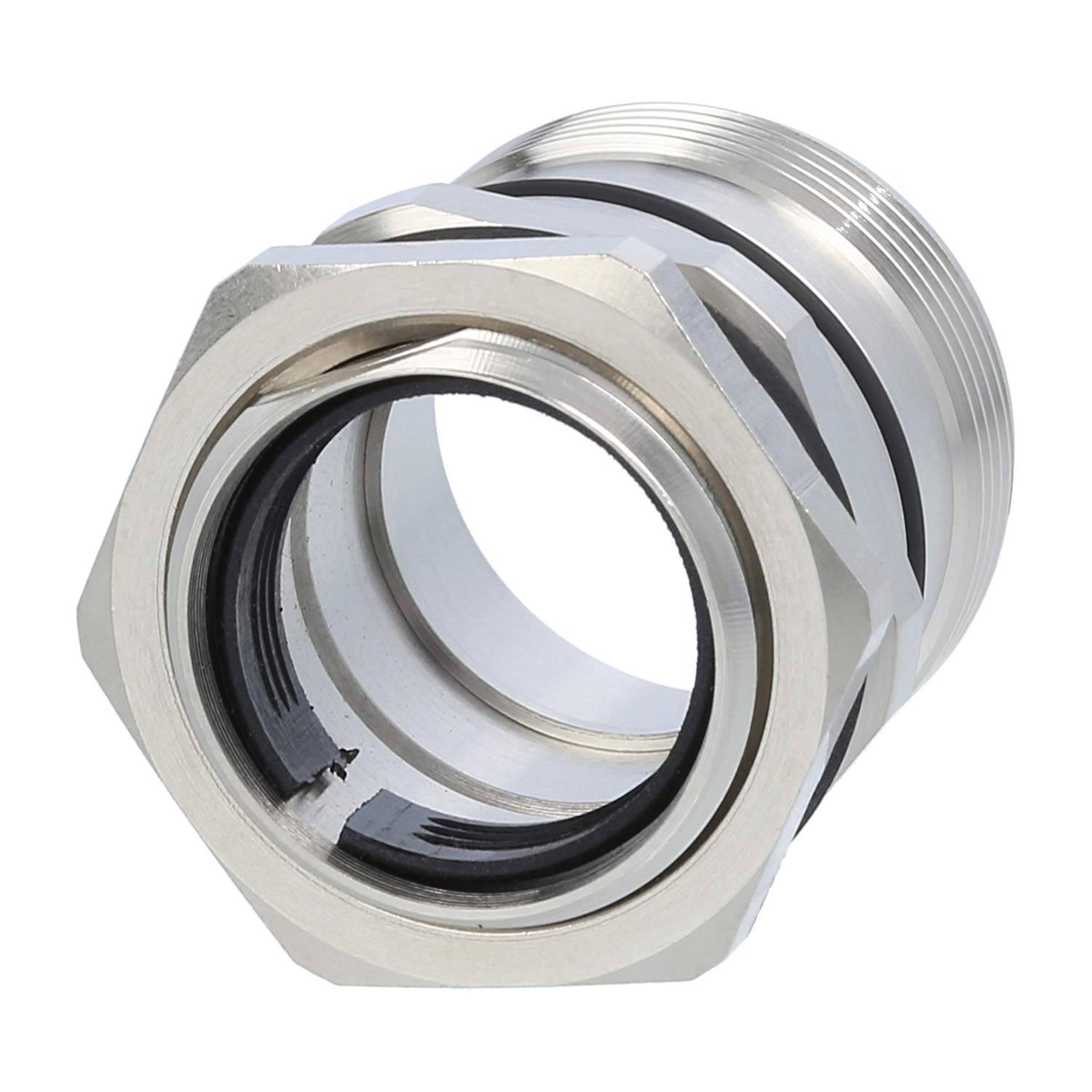 Phoenix Contact M23 RC Gerätesteckverbinder gerade Stift / Buchse Vorderwand Farbe silber - 1 Stück