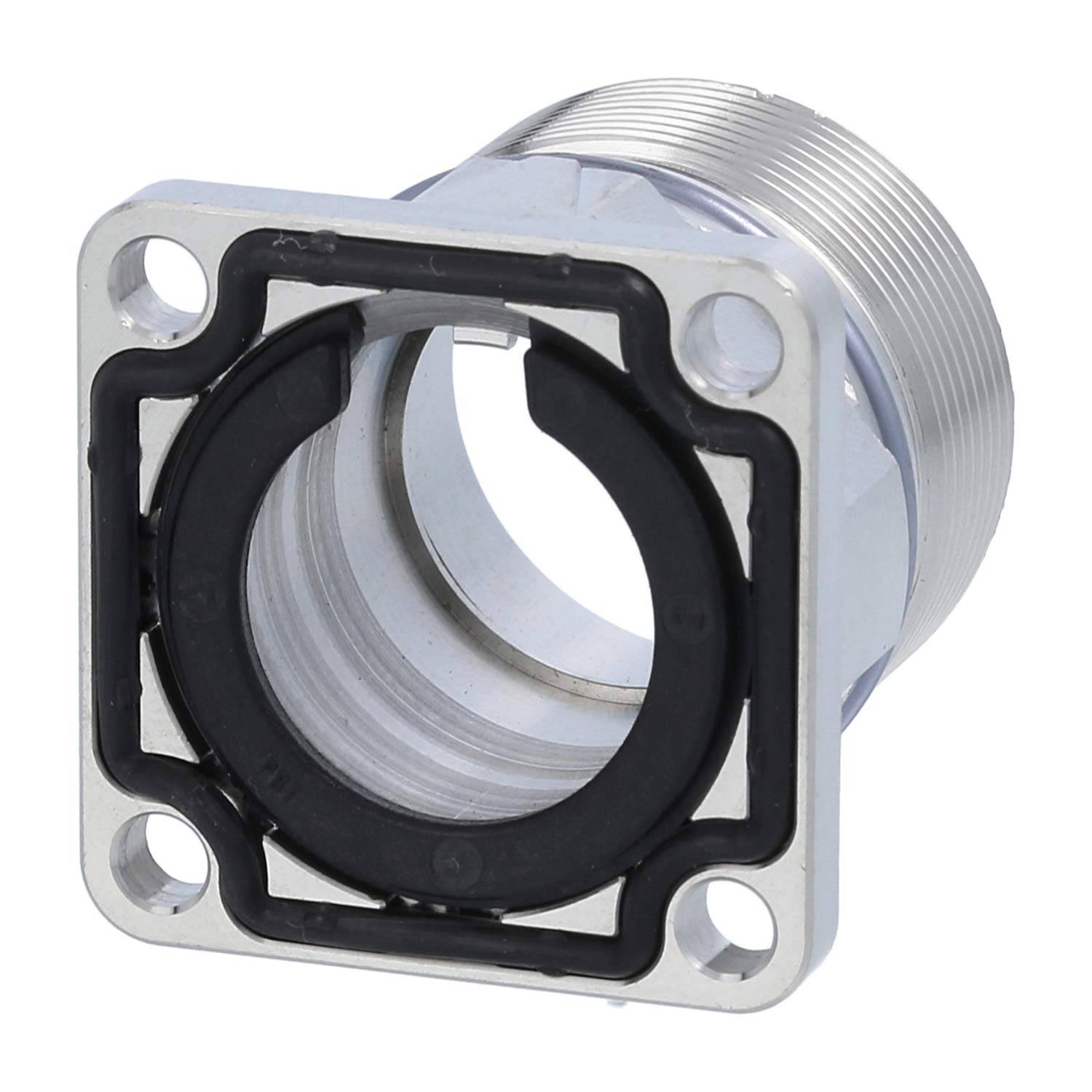 Phoenix Contact M23 RF Gerätesteckverbinder gerade Stift / Buchse Vorderwand Farbe silber - 1 Stück