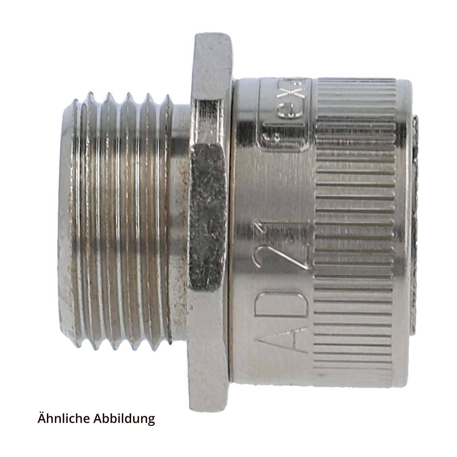 15801317016 FLEXA LIF-M Metallverschraubung gerade Gewinde M16x1,5 für Schlauch-Außendurchmesser 17,0mm für